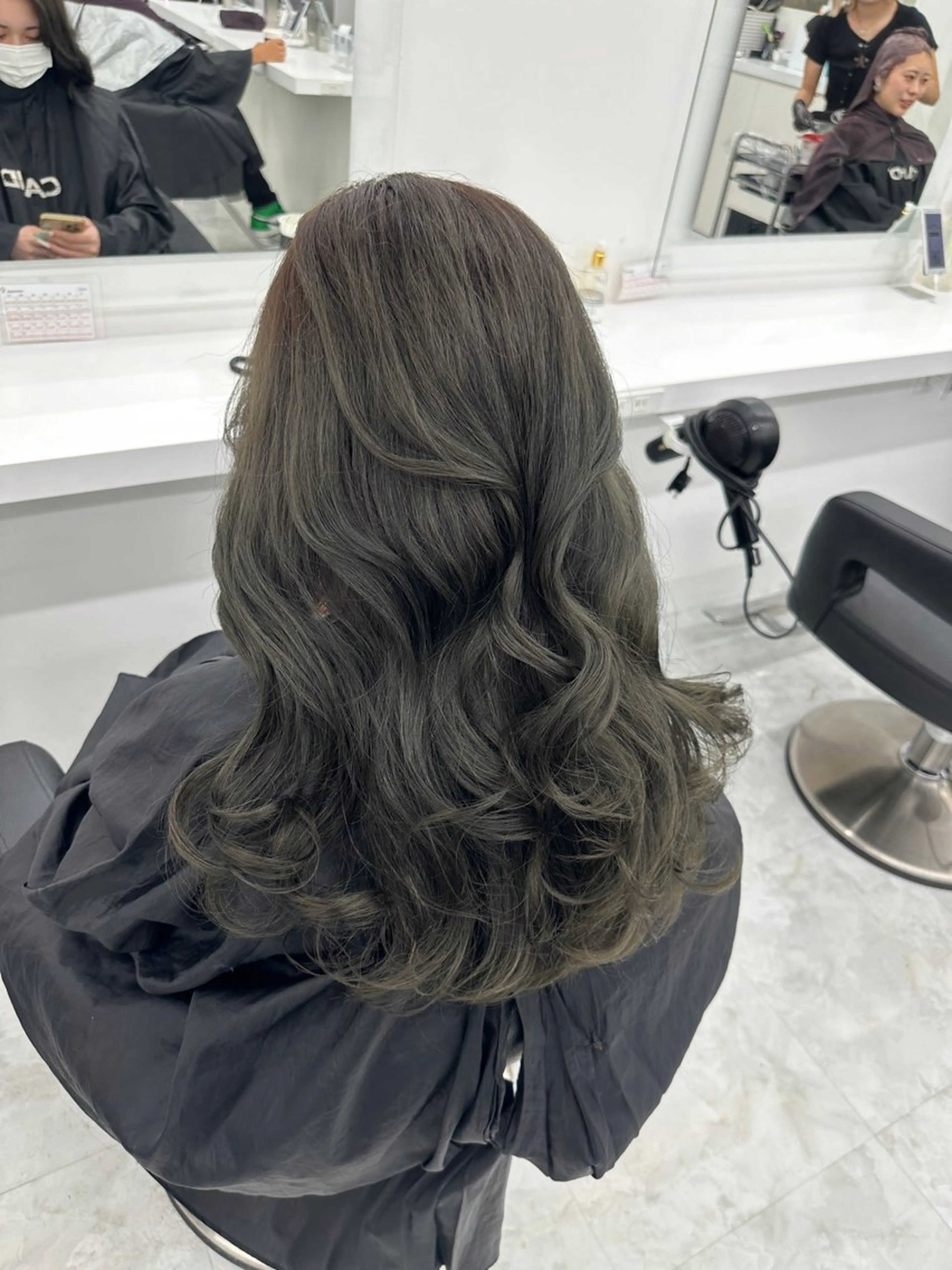 ロング カラー パーマ ヘアアレンジ メンズ キッズ ♥️韓国ヘア レイヤー♥️ゆりのヘアスタイル