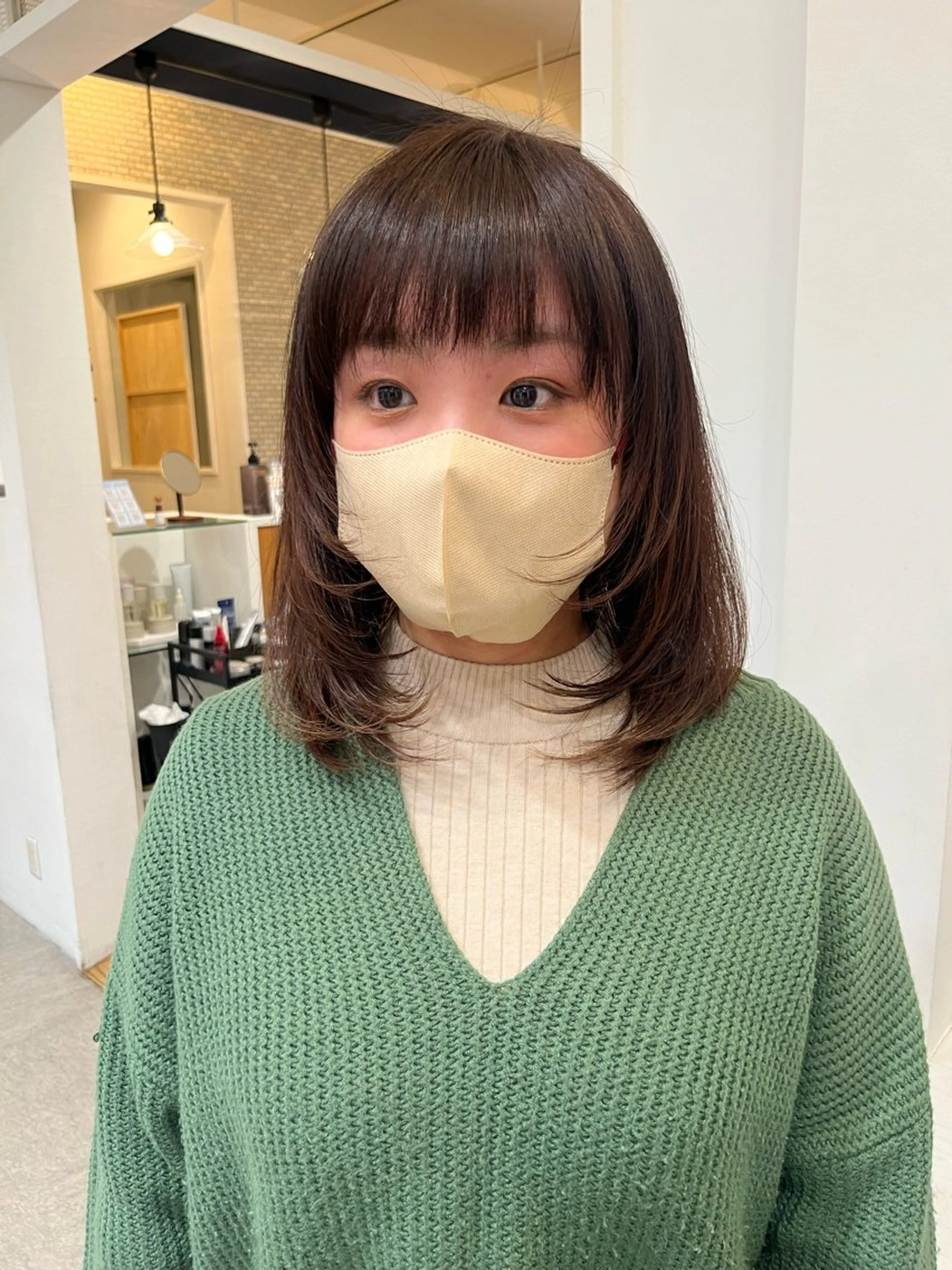 ミディアム レイヤーカット 無料カットモデル‪✨ ✂️Nanami🌷のヘアスタイル