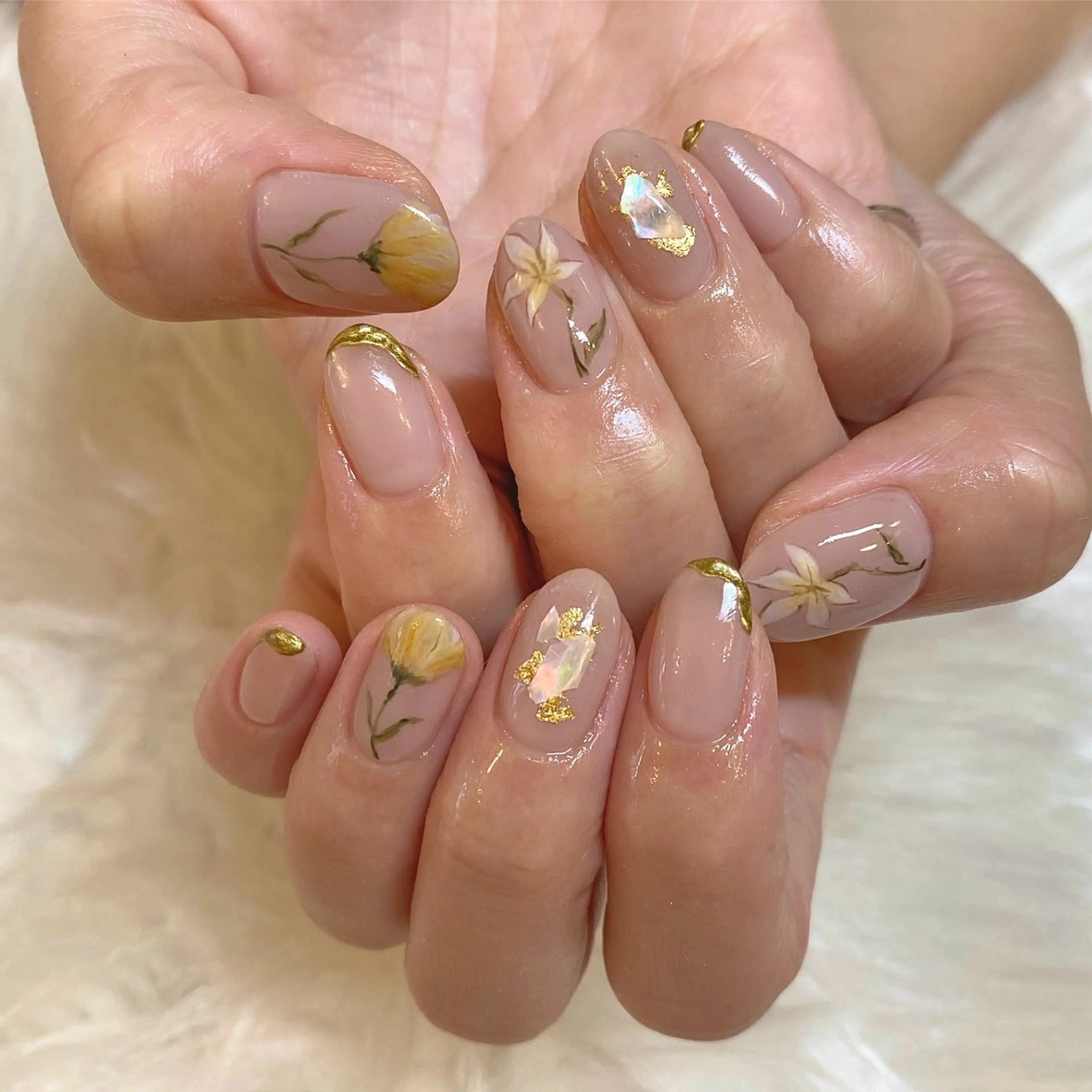 ネイル フレンチネイル グラデーション ラメ(グリッター) マグネットネイル ミラーネイル irodōri /榎本佳那子のエステ・リラクイメージ