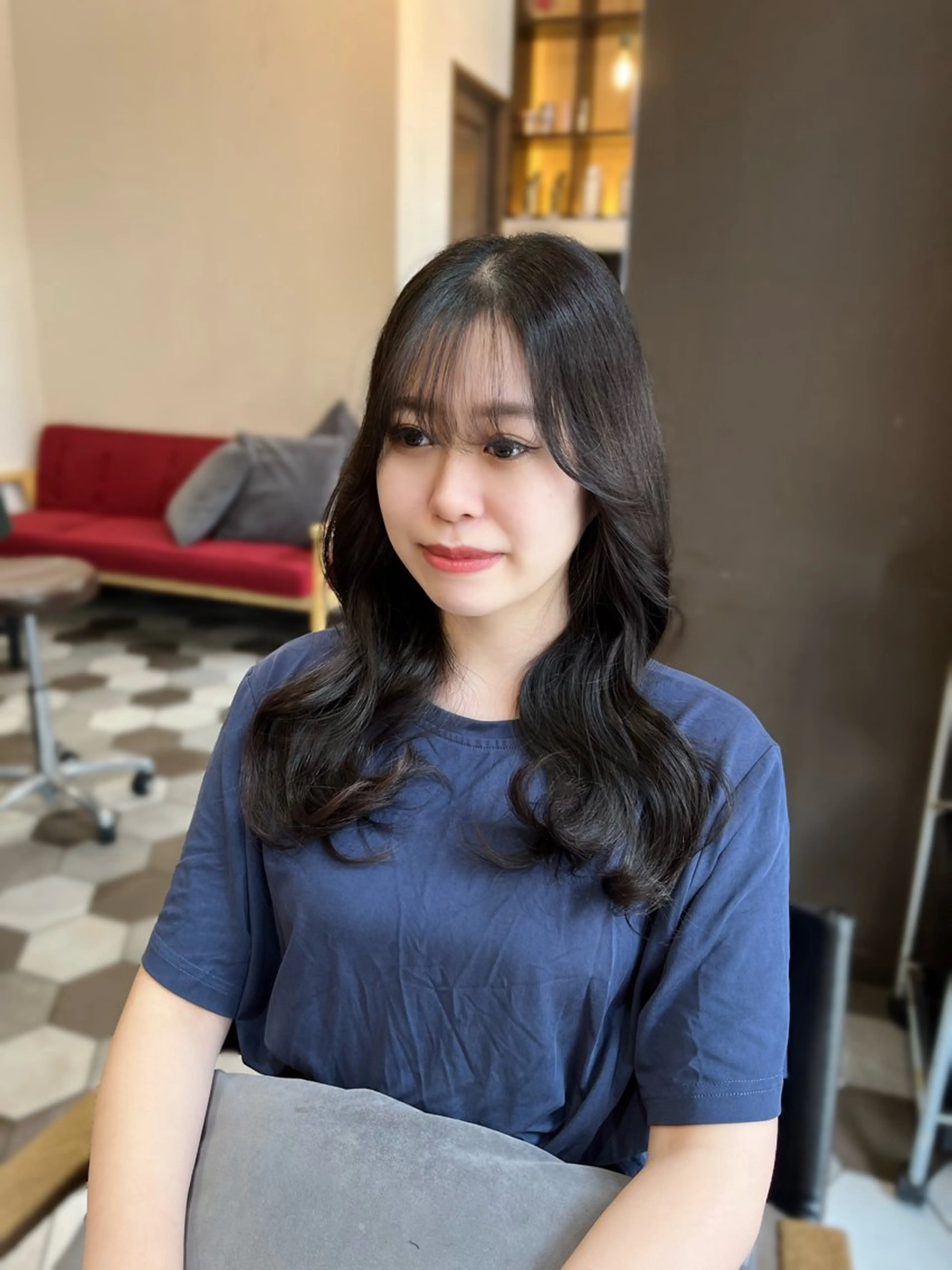 カラー ヘアアレンジ 似合わせ顔まわり カット💛森尾真由美のヘアスタイル