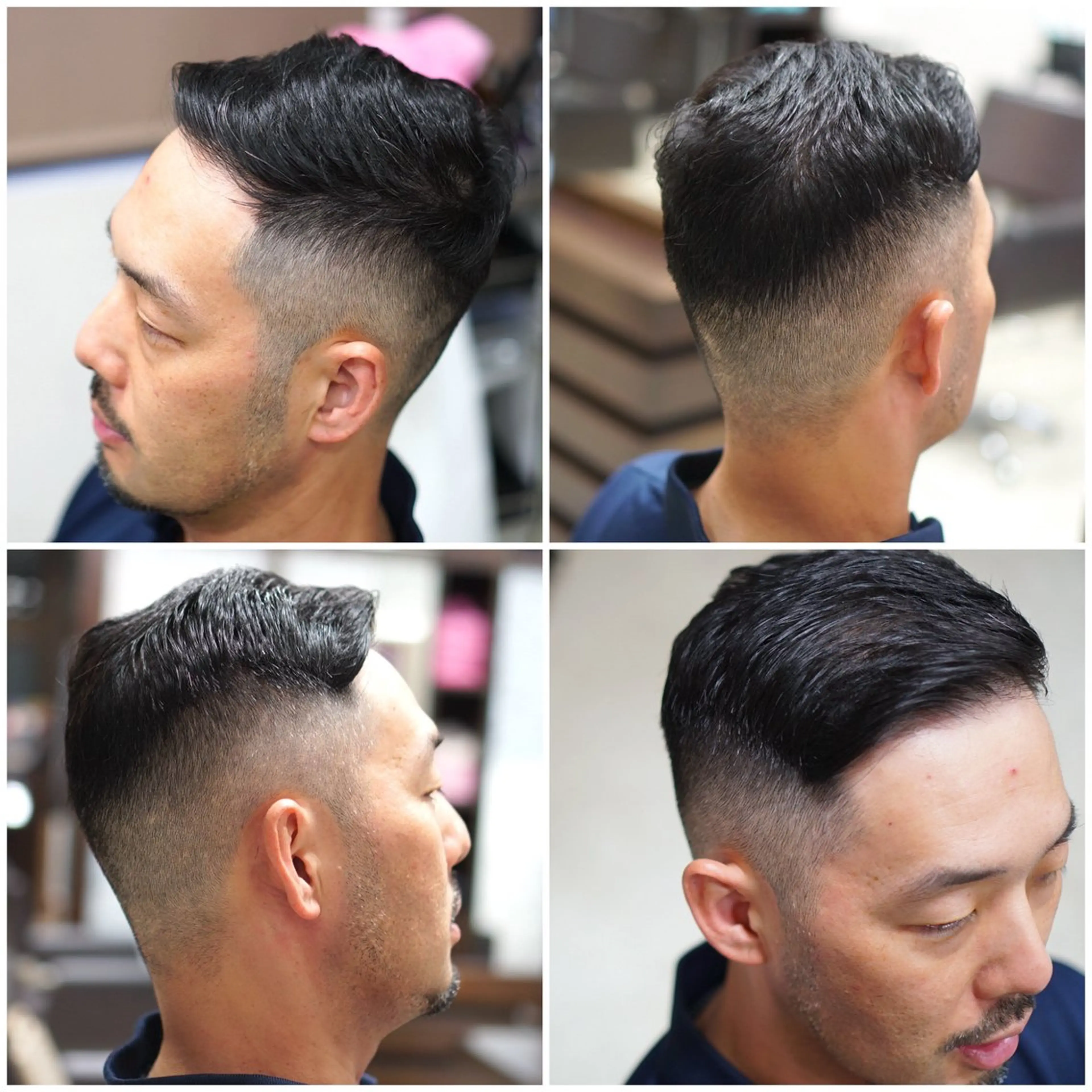 ショート メンズ フェードカット 刈り上げ 中島 剛のヘアスタイル