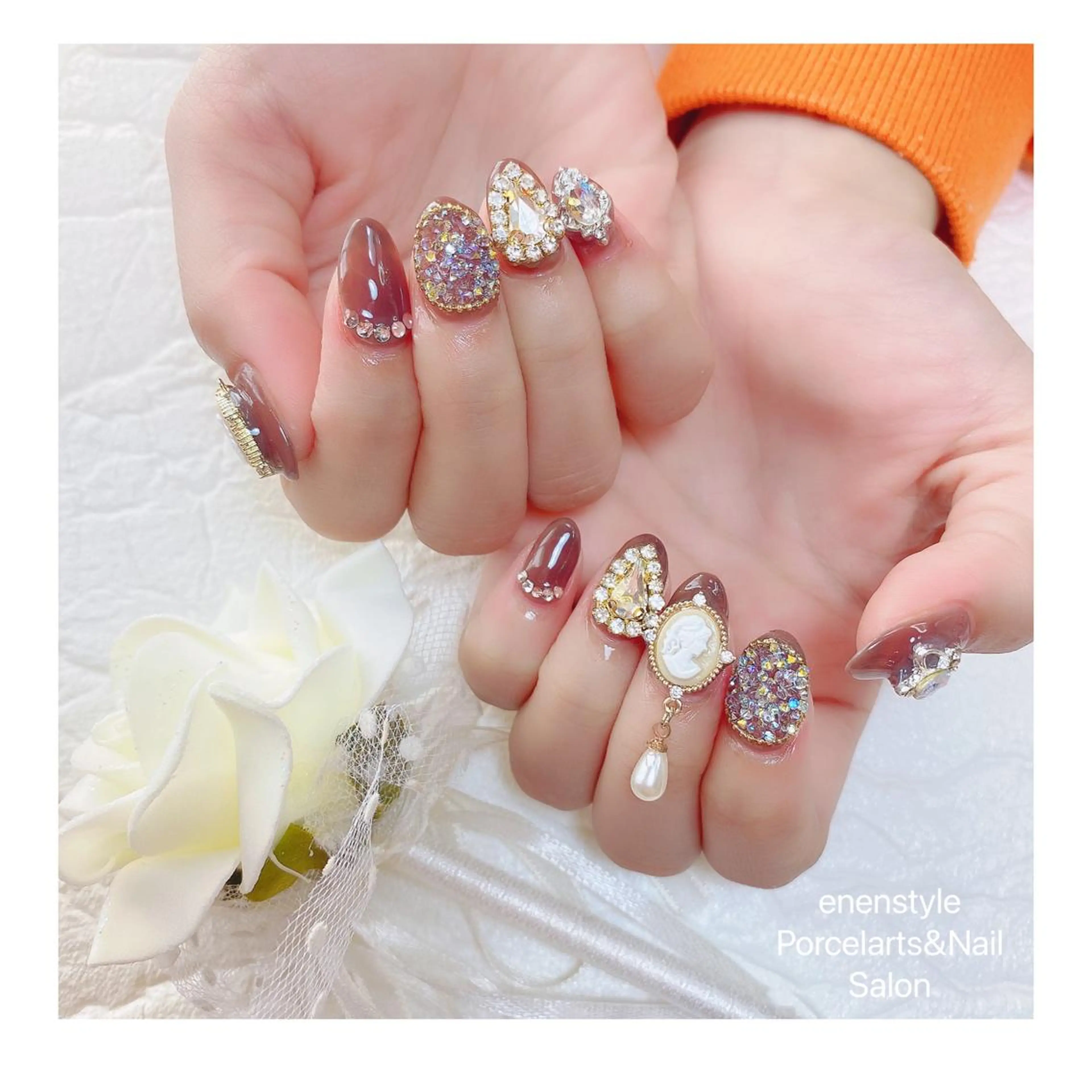 ミディアム ネイル 👑enen style👑のネイルデザイン