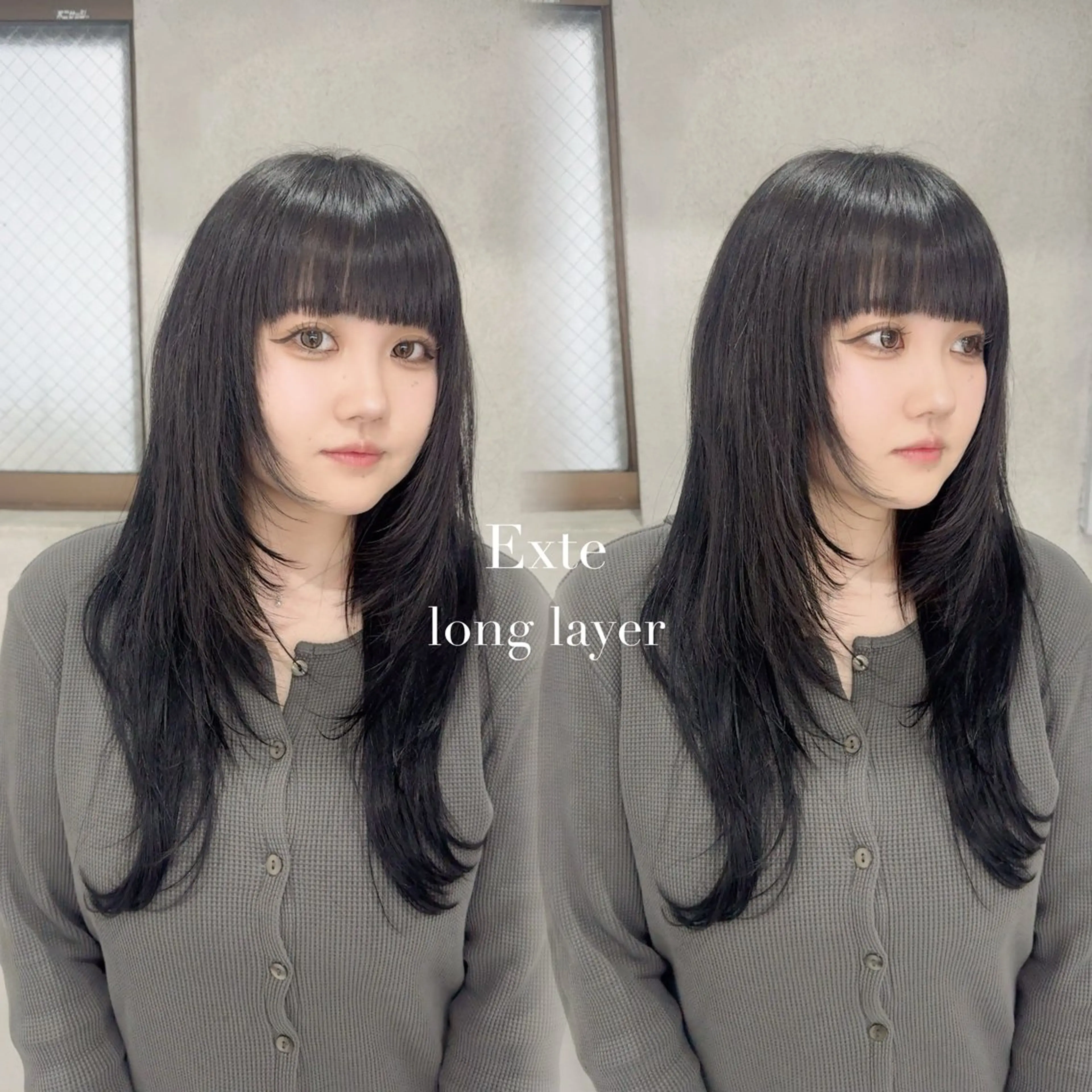 【新規限定】シールエクステ80本（45cm）💎馴染ませカット付✨️人毛100%⭐️の写真