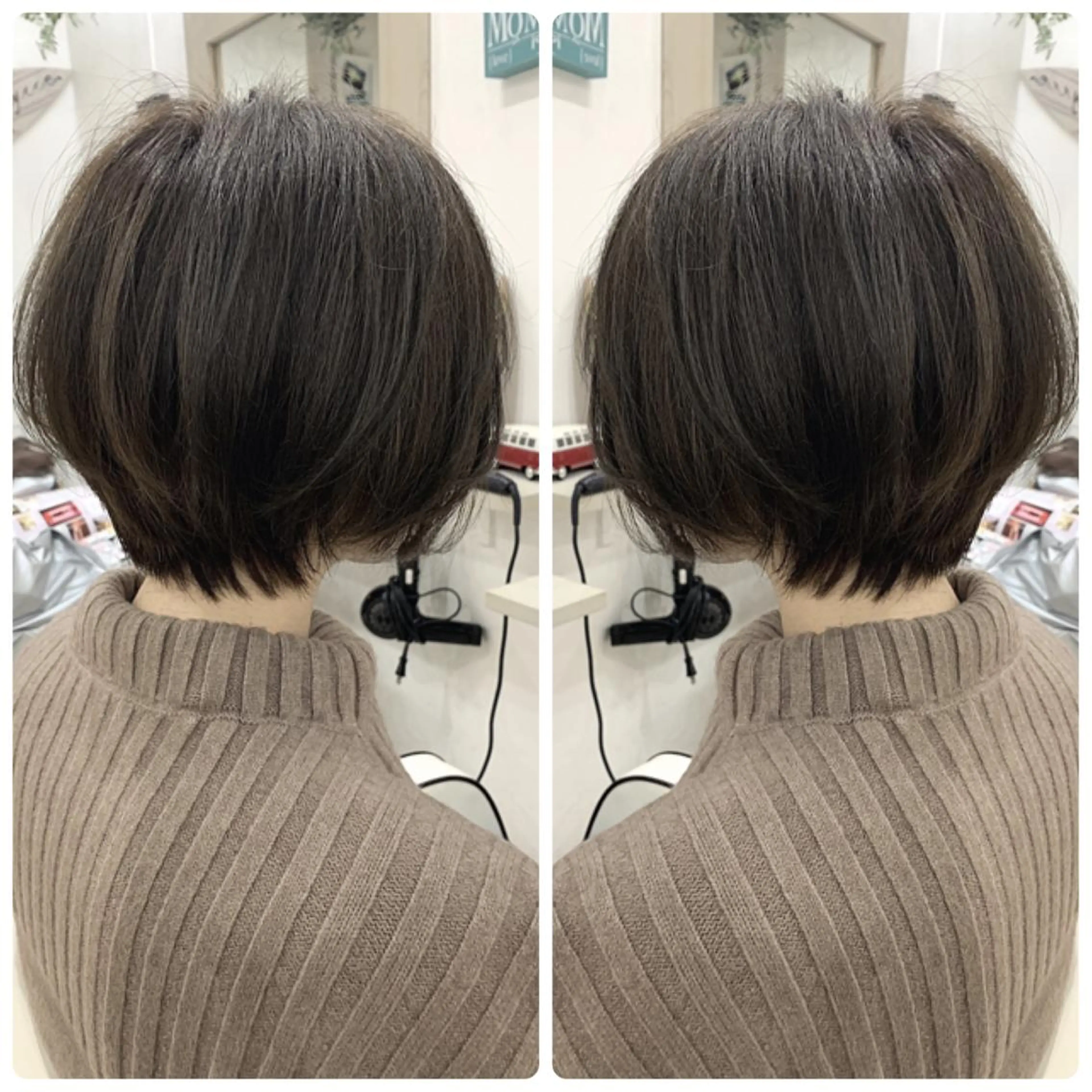 ショート カット トリートメント 京都大人女性ショート 徒歩1分/秋山のヘアスタイル