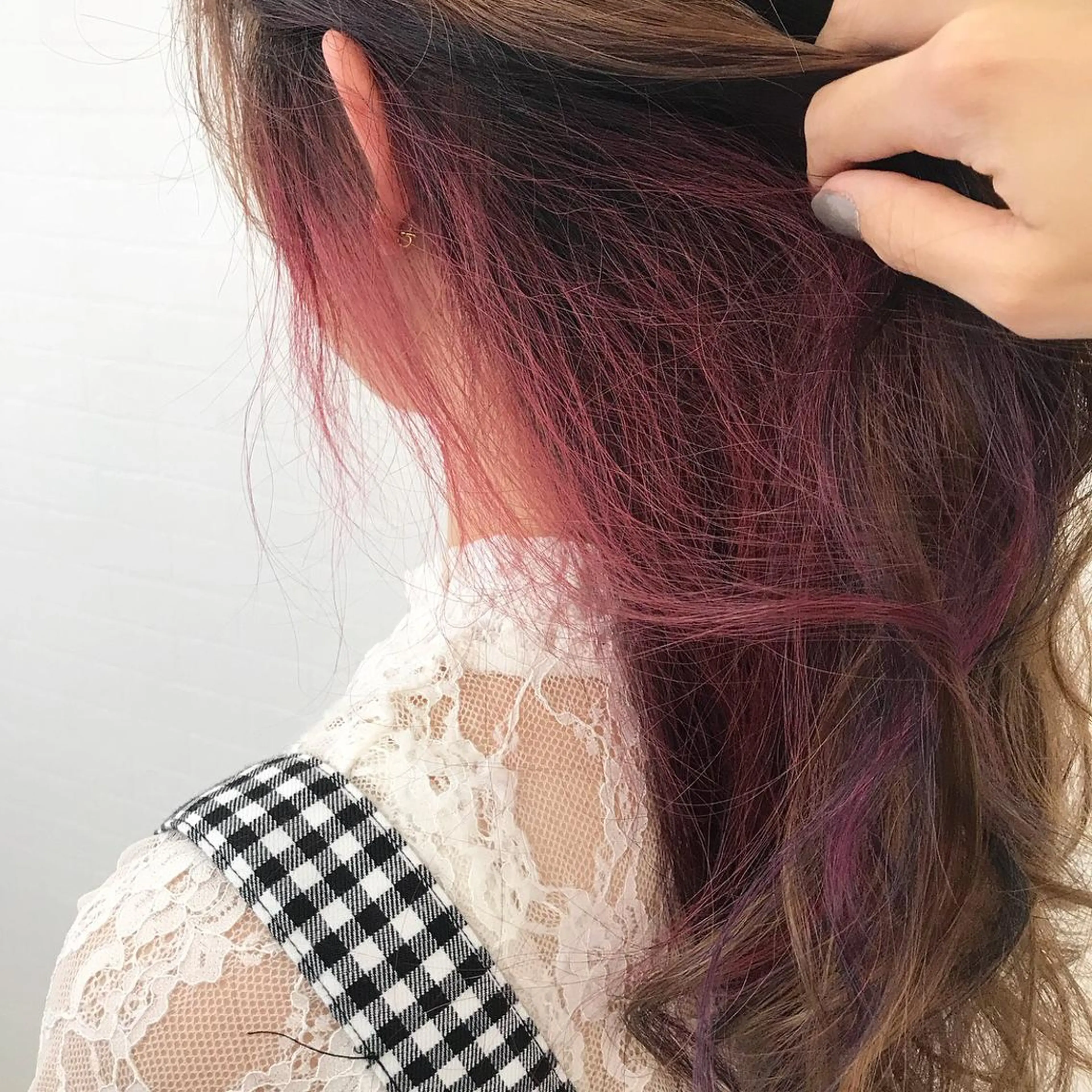 カラー オリーブ/アッシュ やわらか透明感カラーのヘアスタイル