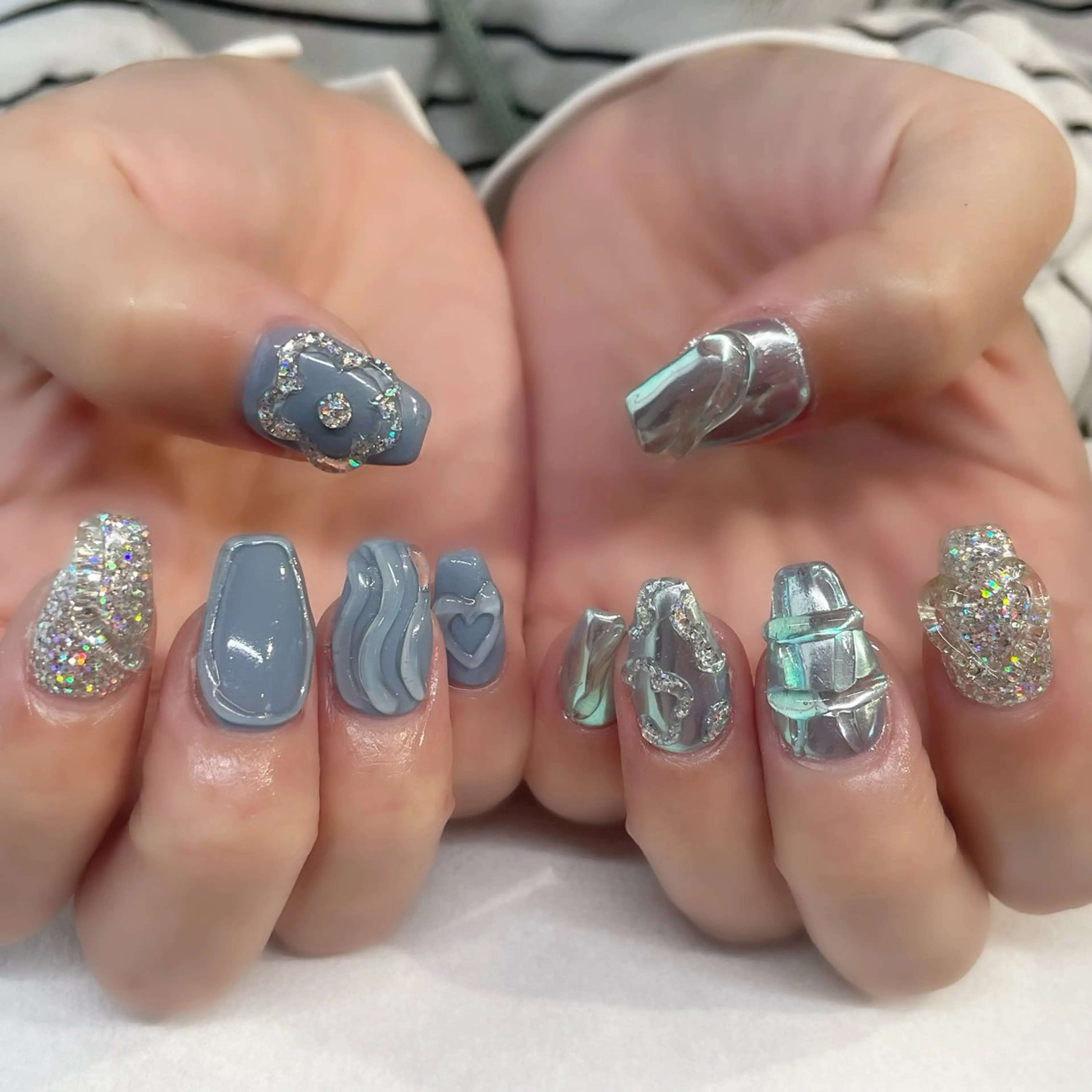 ネイル ハンドネイル 💎🐰 saki. m 🐰💎のネイルデザイン