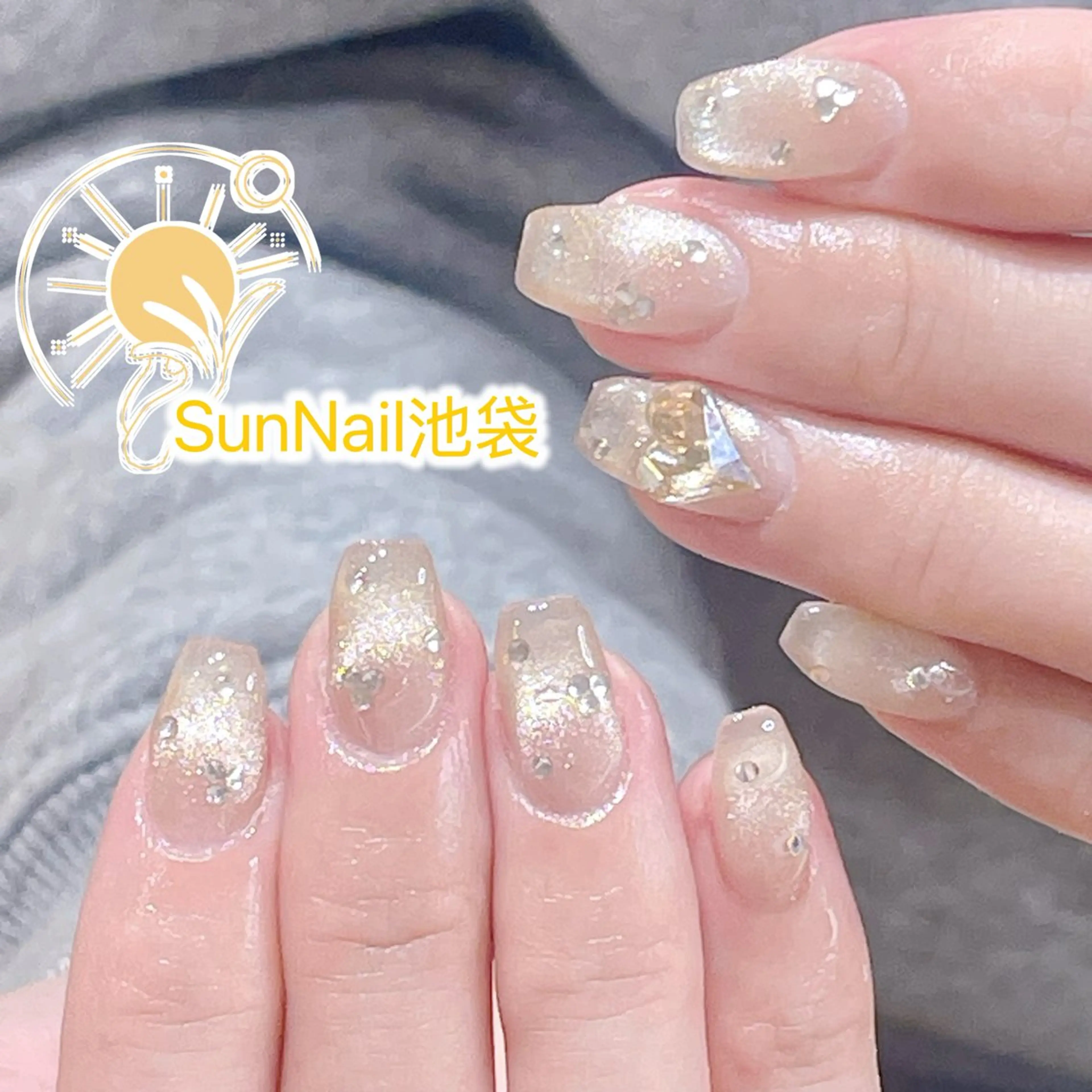 ネイル フレンチネイル ジェルネイル 韓国ネイル マグネットネイル マグネットフレンチ ハンドネイル ハンドケア Sun Nail 池袋のエステ・リラクイメージ