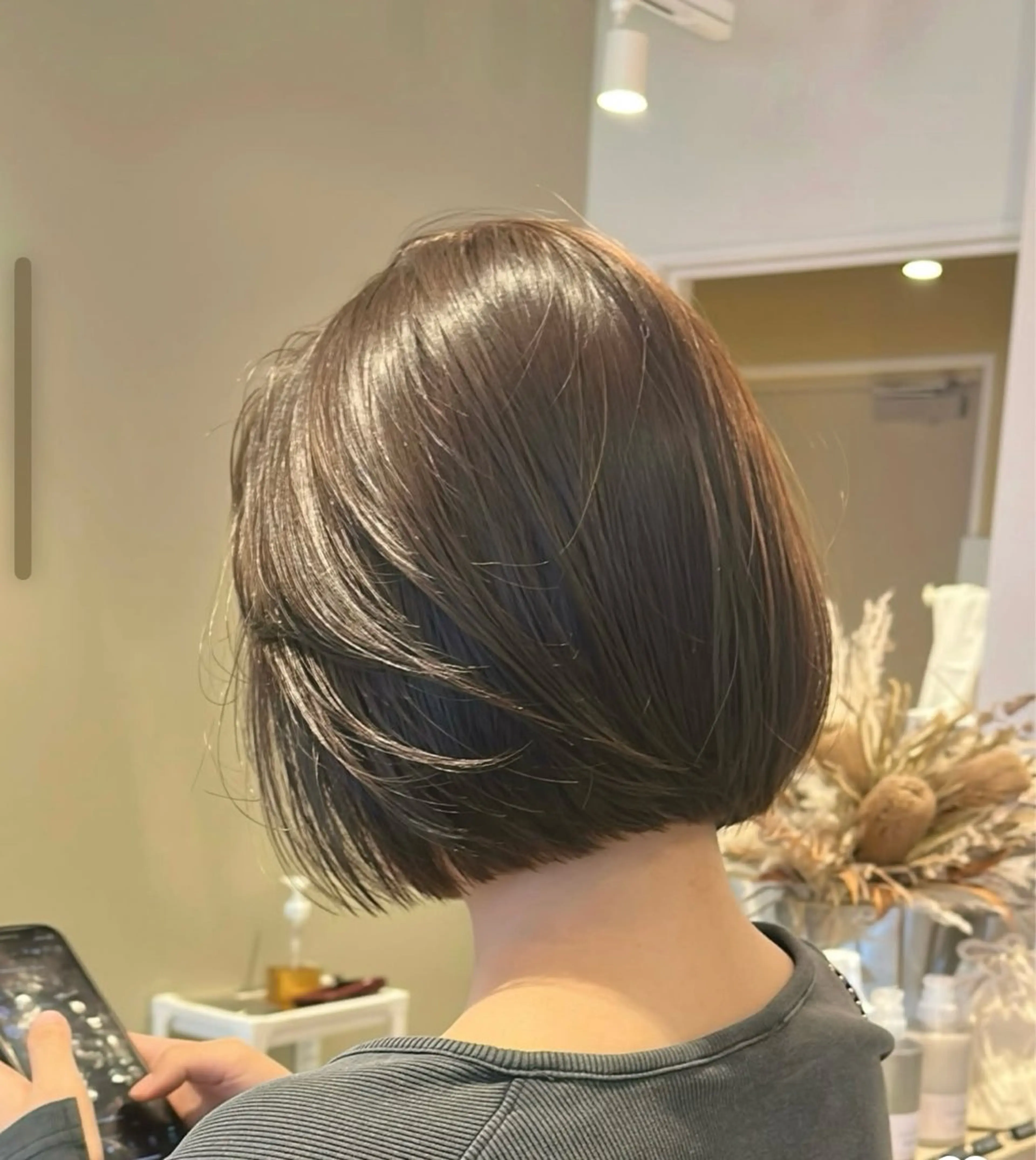 ミディアム パーマ パーマ 縮毛矯正 艶カラー/暖色 /縮毛/メンズヘアのヘアスタイル