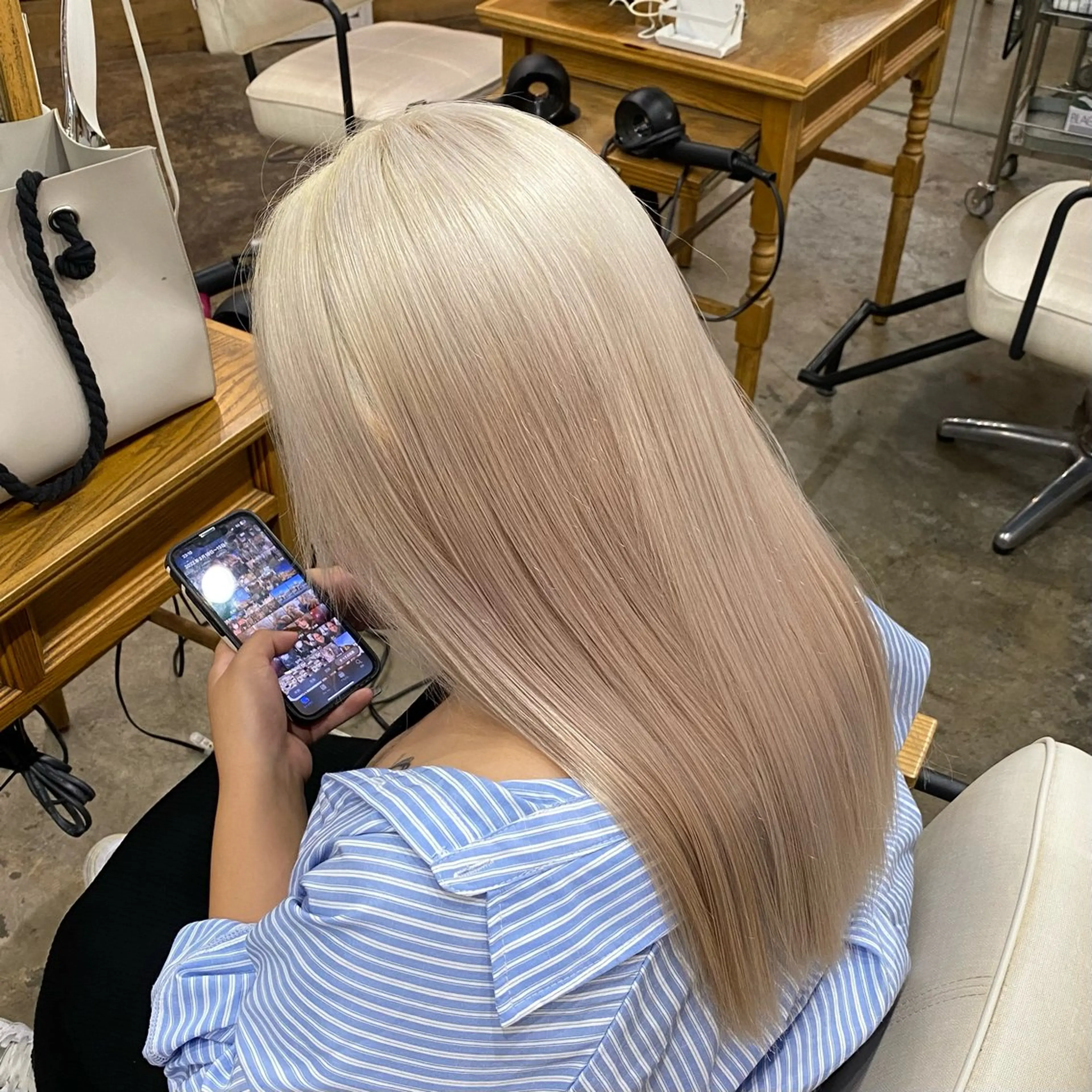 ロング カラー ヘアカラー トリートメント エクステモデル募集 💗大阪梅田/川上のヘアスタイル