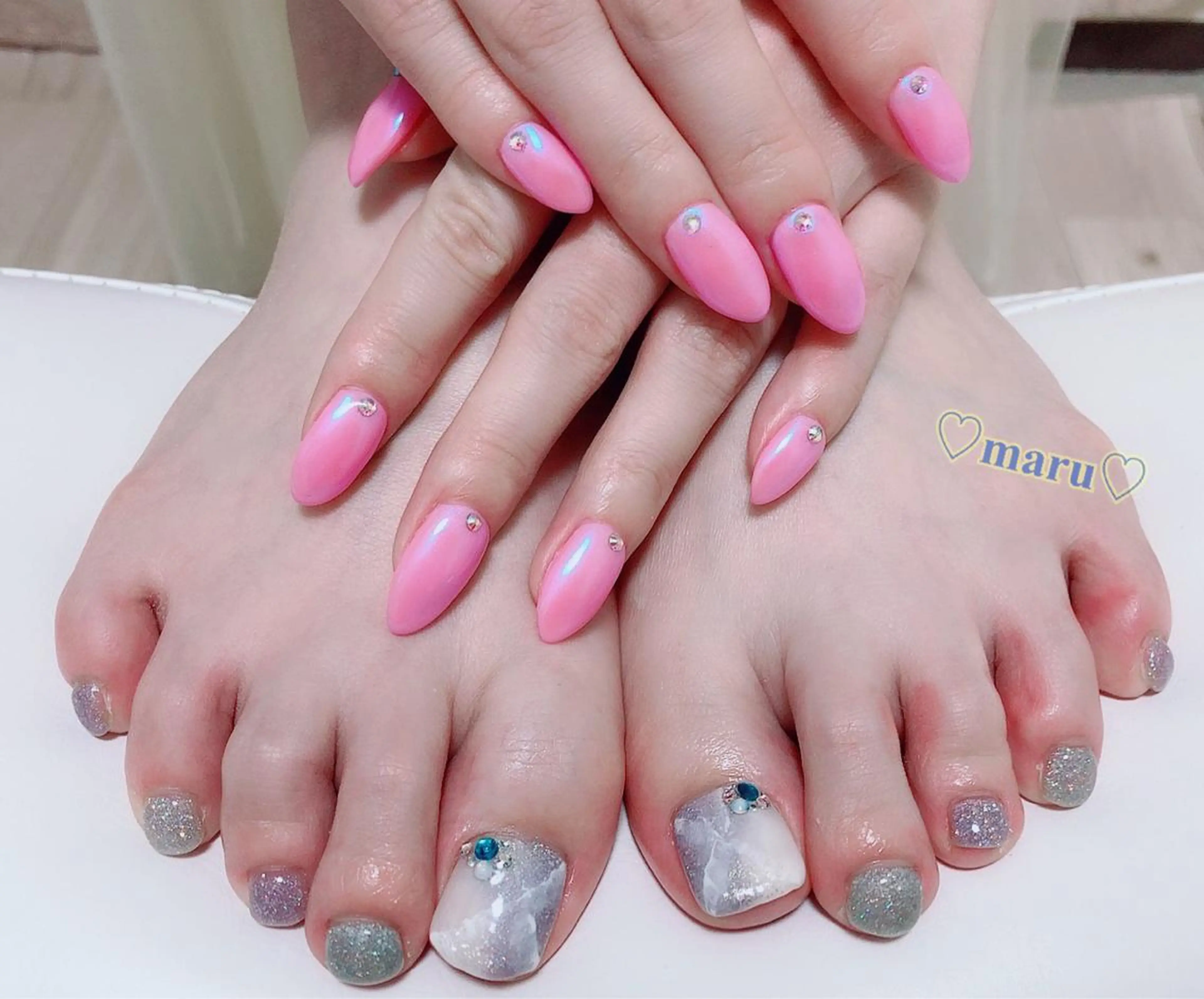 ネイル フットネイル ハンドネイル フットネイル まるみ♡7/1〜値上 げ致します(>_<)のその他イメージ