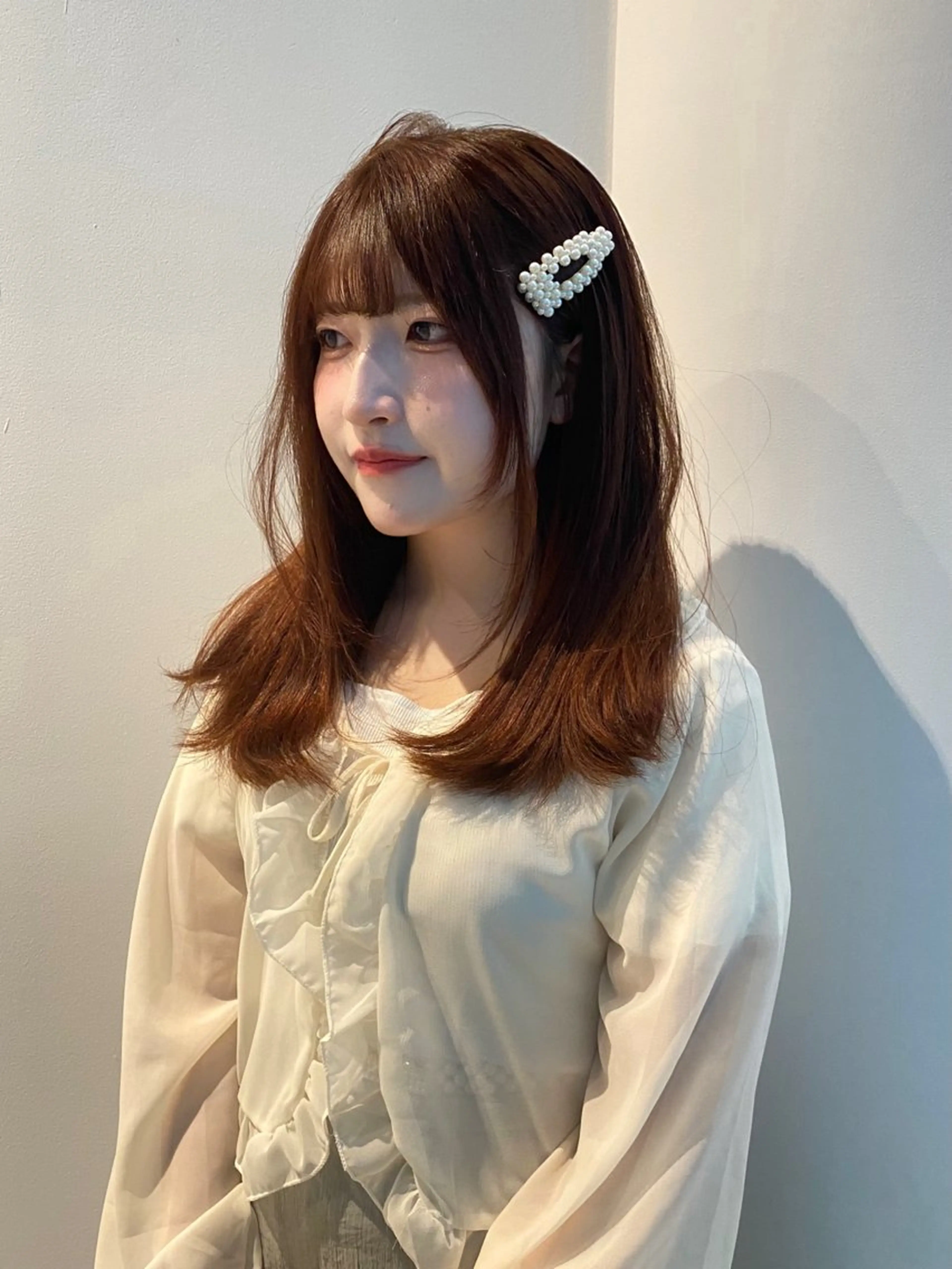 セミロング カラー カット ヘアカラー トリートメント mai / linoah˚✧のヘアスタイル