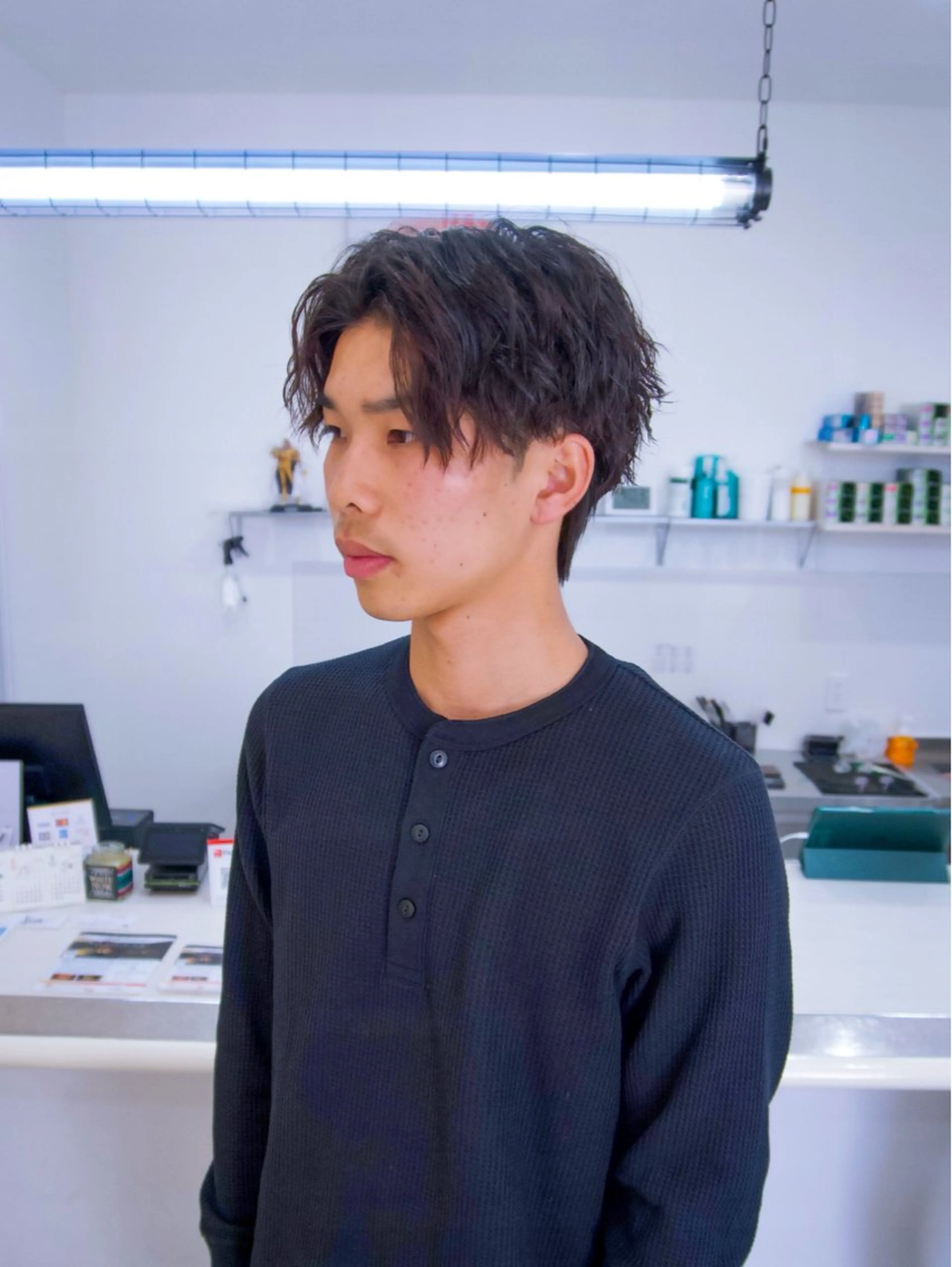 パーマ メンズ カット パーマ 吉田 みき ｜磐田｜メンズサロンのヘアスタイル