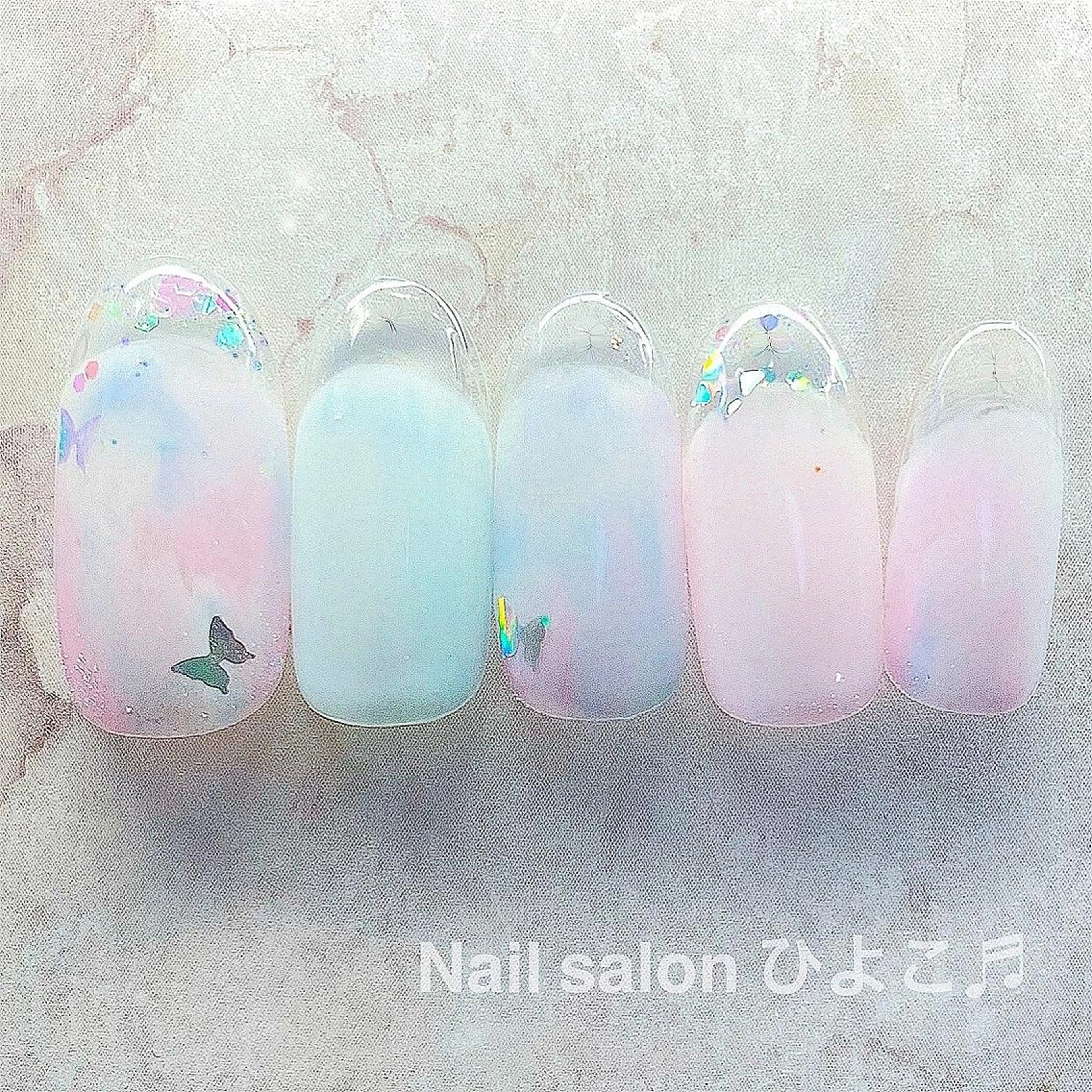 ネイル クリアネイル フレンチネイル ジェルネイル Nail salon ひよこ♬のネイルデザイン