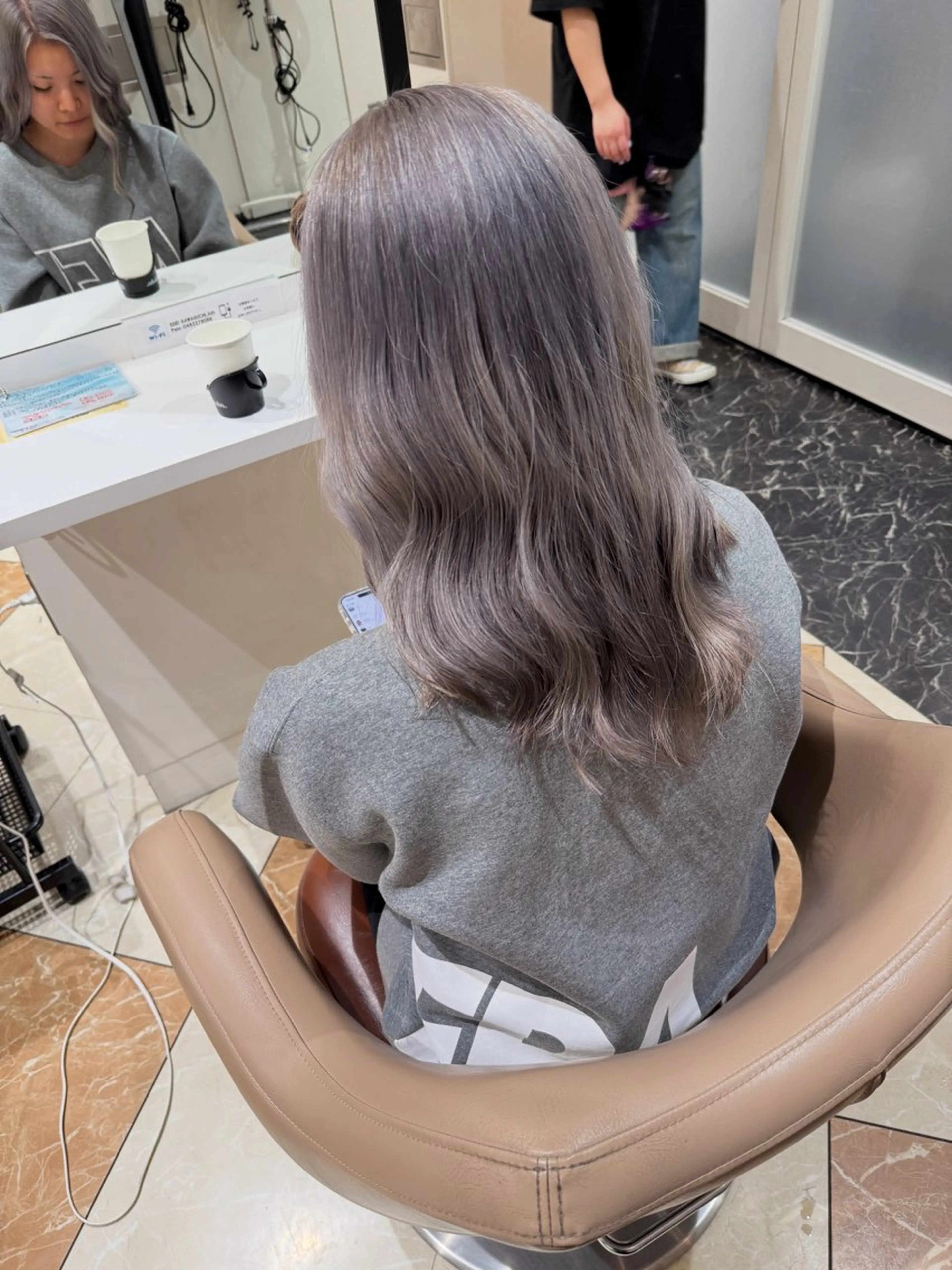 ミディアム カット ヘアカラー トリートメント 髪質改善カラー/店長 宮内秀峰のヘアスタイル