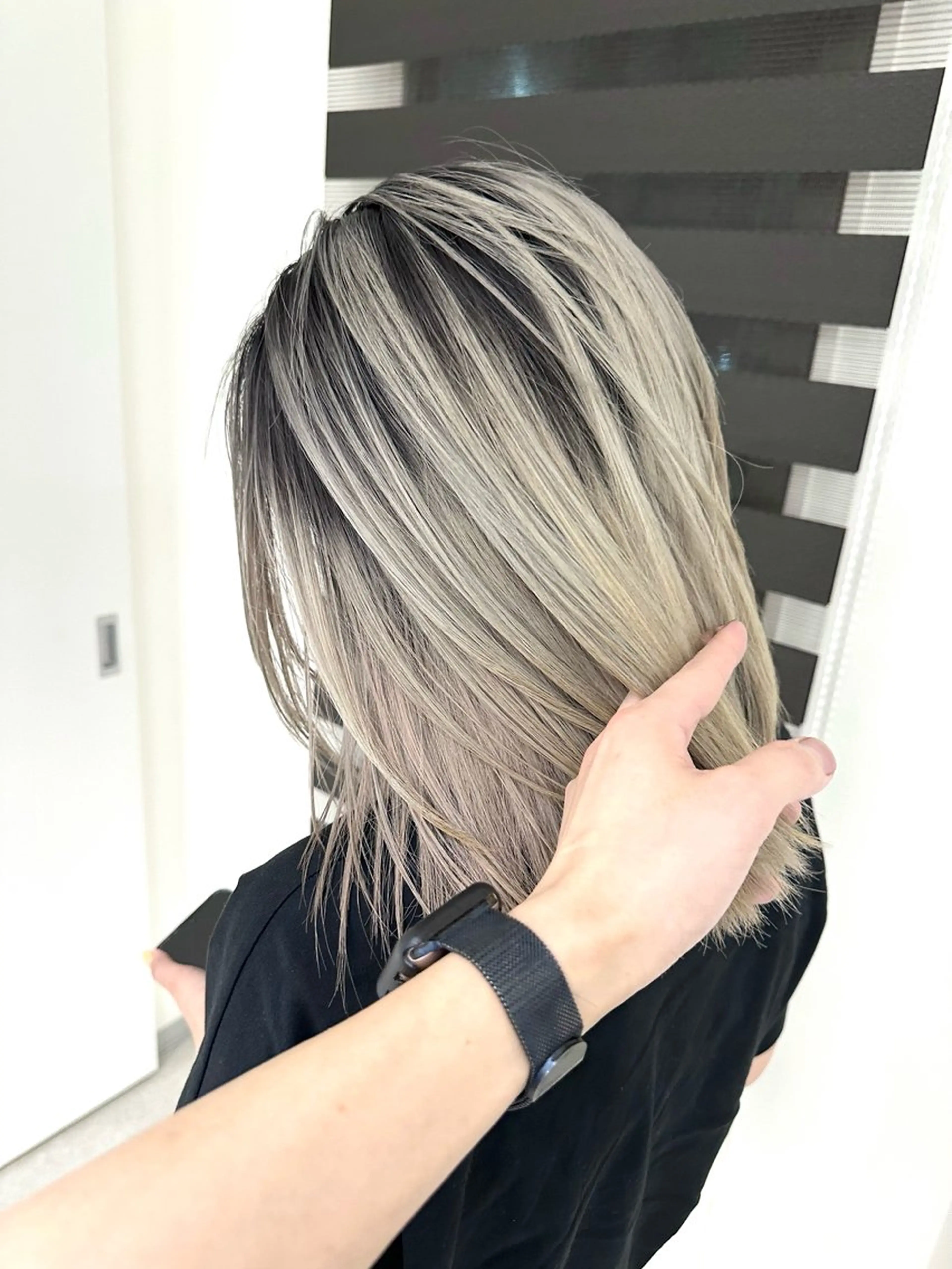 セミロング カラー ヘアカラー 加藤 佑二のヘアスタイル