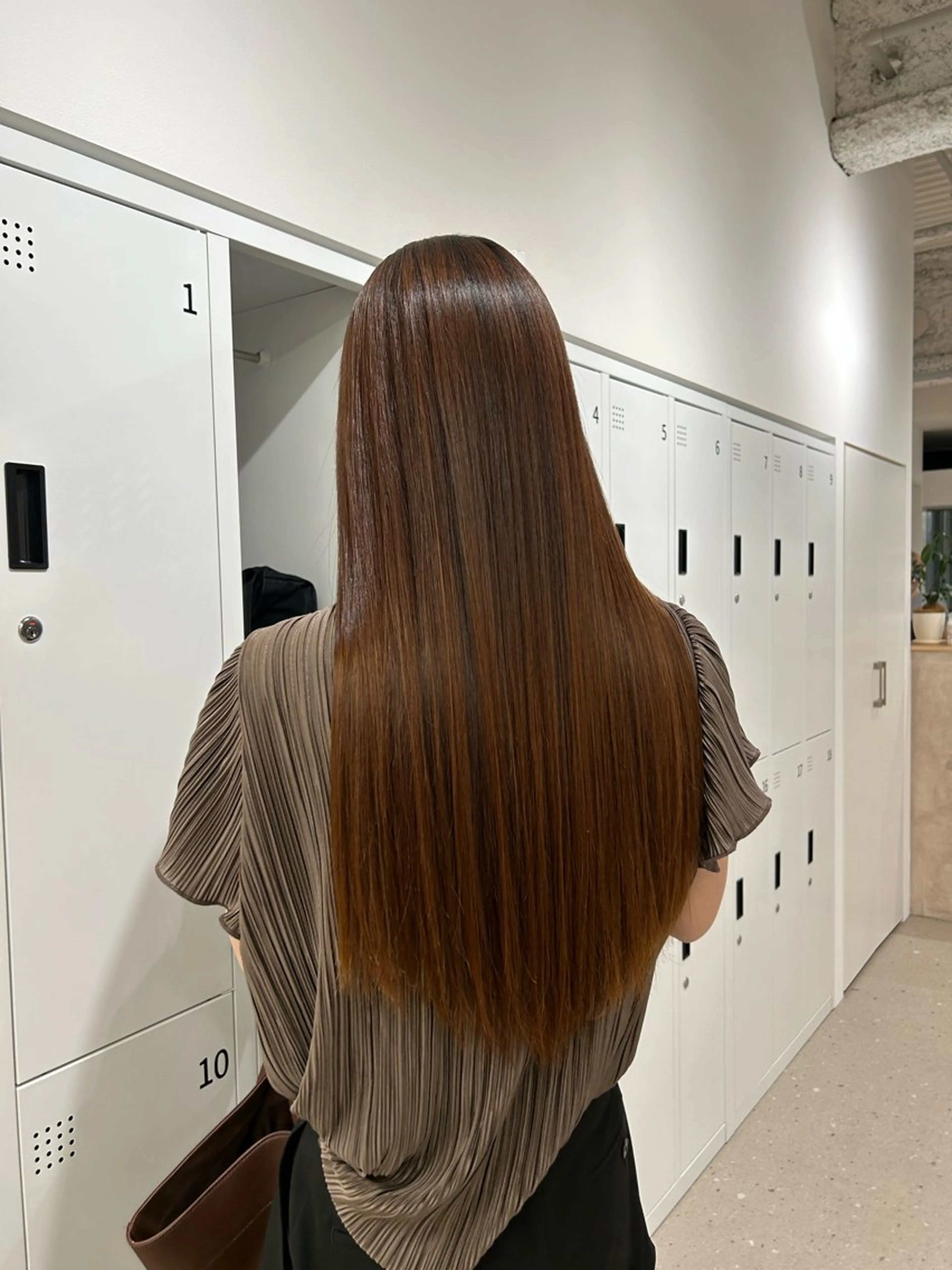 ロング 縮毛矯正 小西 瑞穂のヘアスタイル