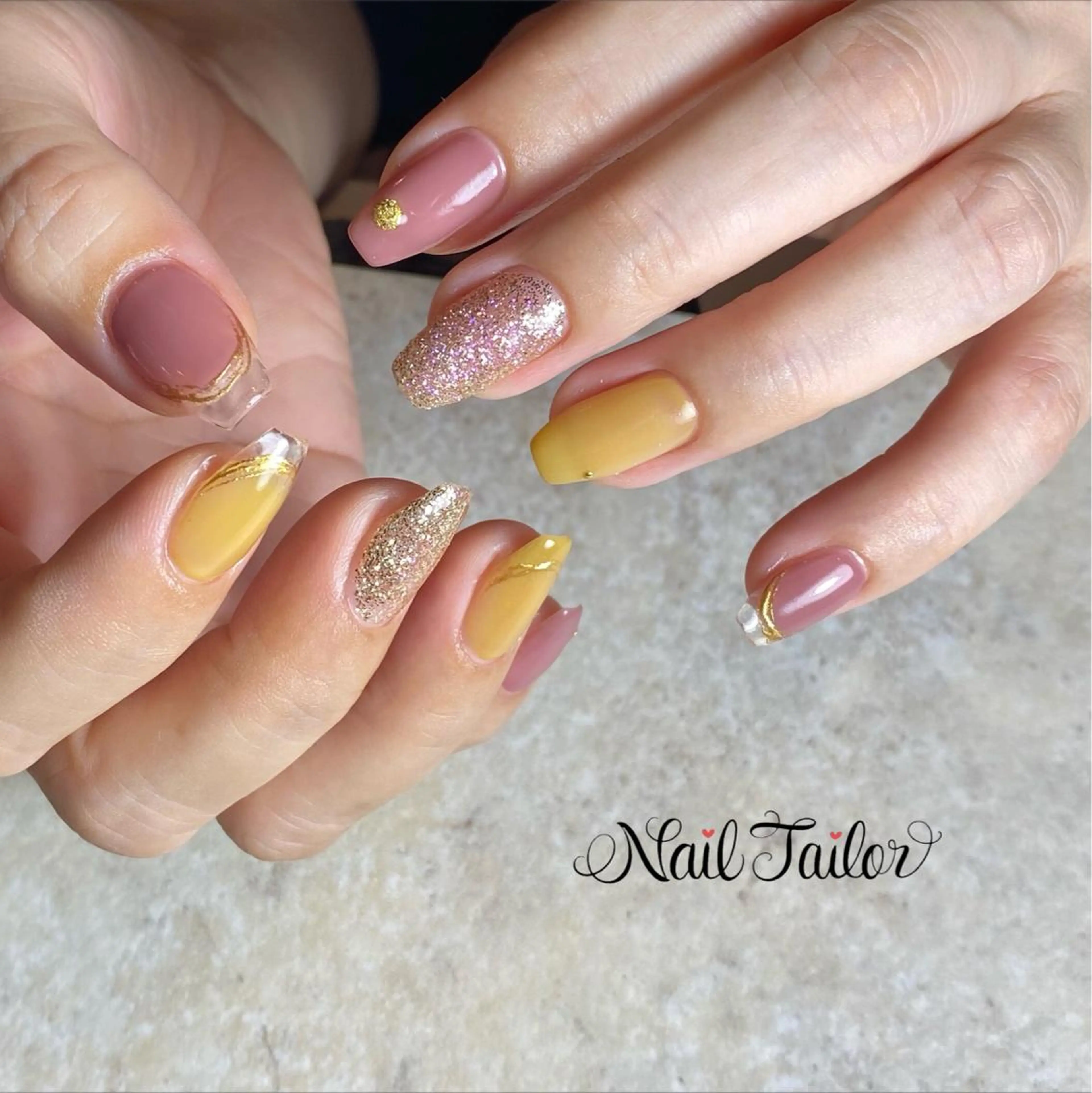 ネイル クリアネイル 長さ出し フラッシュネイル フレンチネイル ジェルネイル NailTailor ネイルテイラーのネイルデザイン