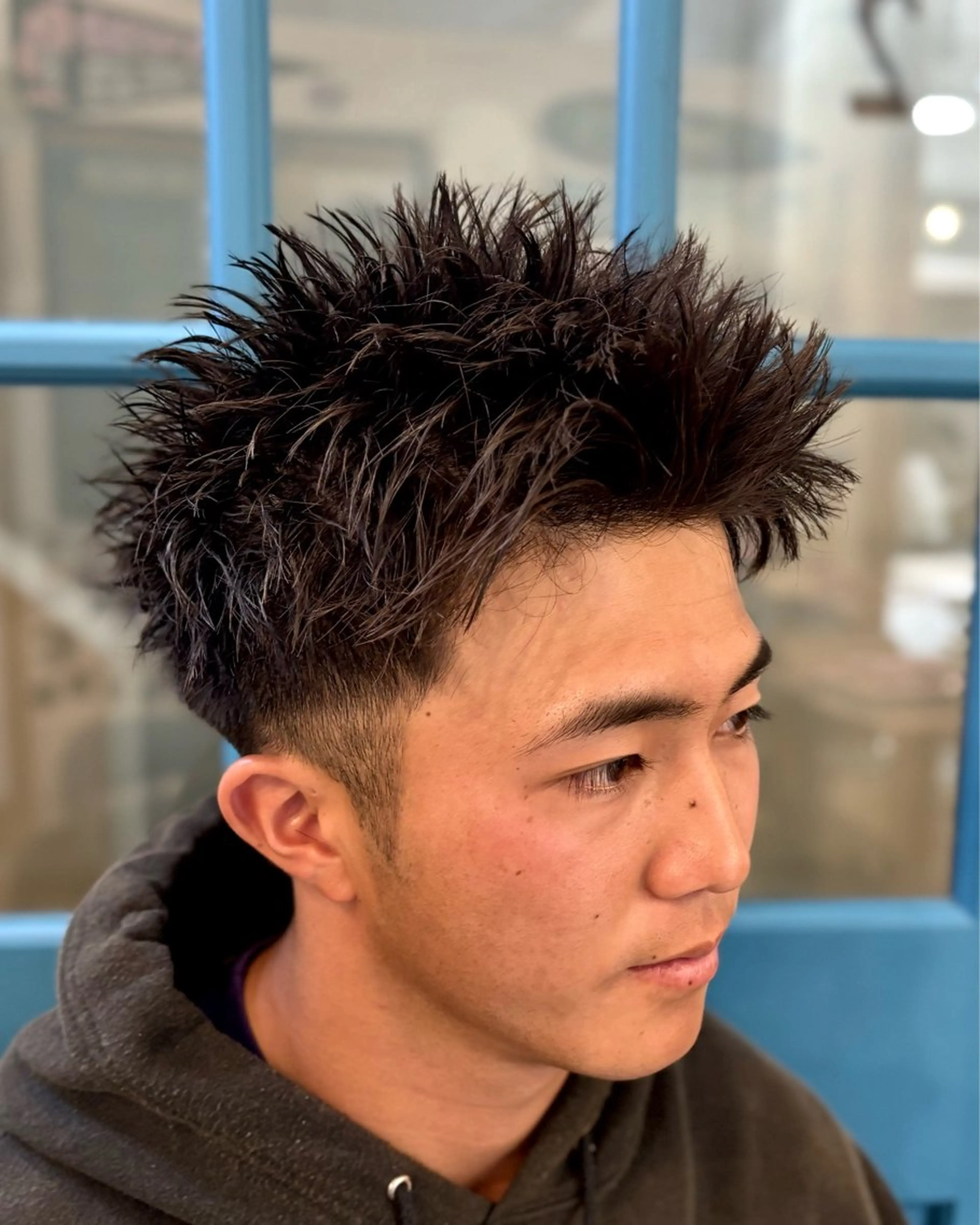 ショート メンズ スパイキーショート ショートヘア ショート、韓国メンズ ヘアのかつらぎのヘアスタイル