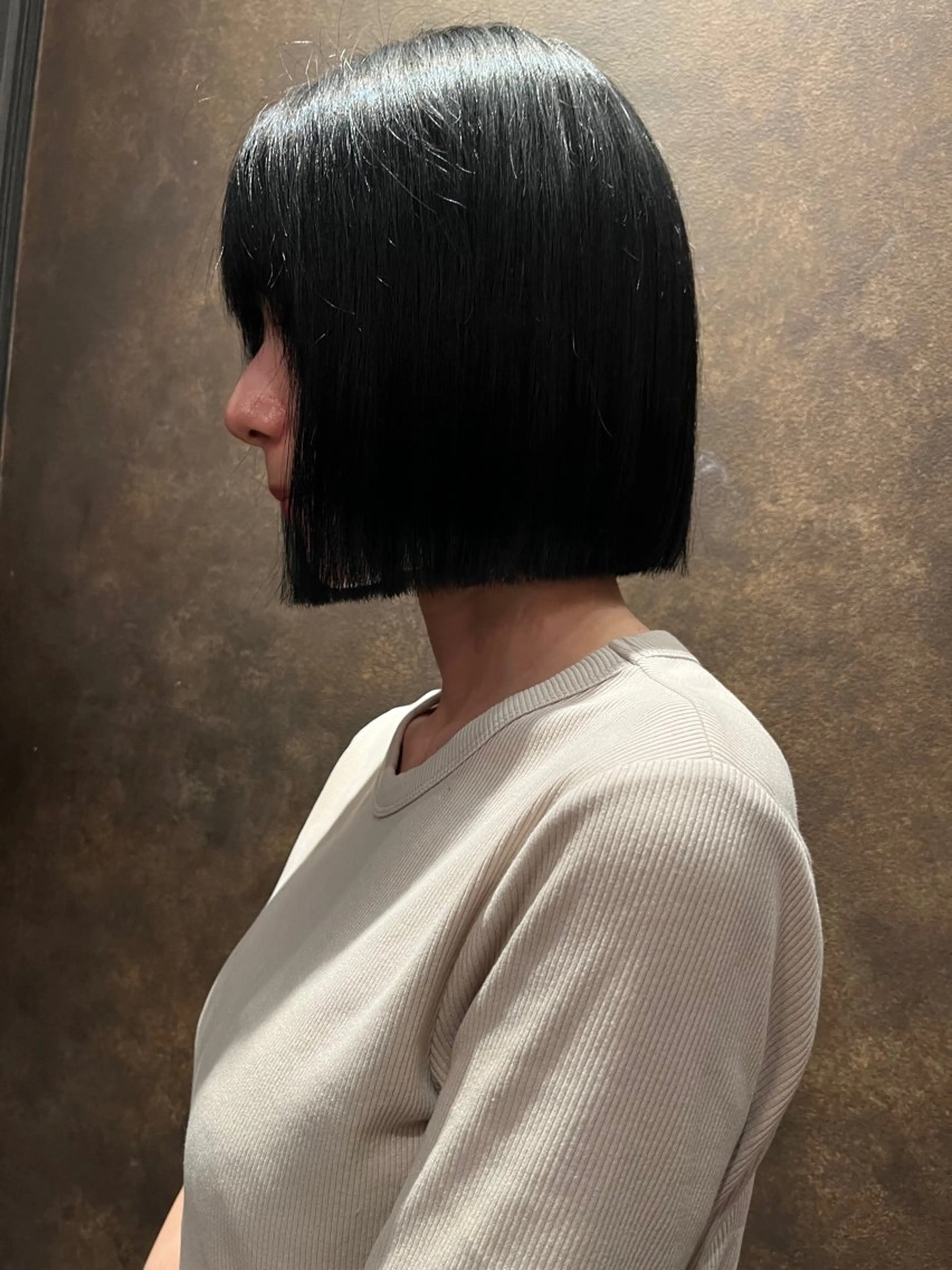 ミディアム ボブ カット ヘアカラー 銀座/MINX 宇都 愛梨/似合わせカットのヘアスタイル