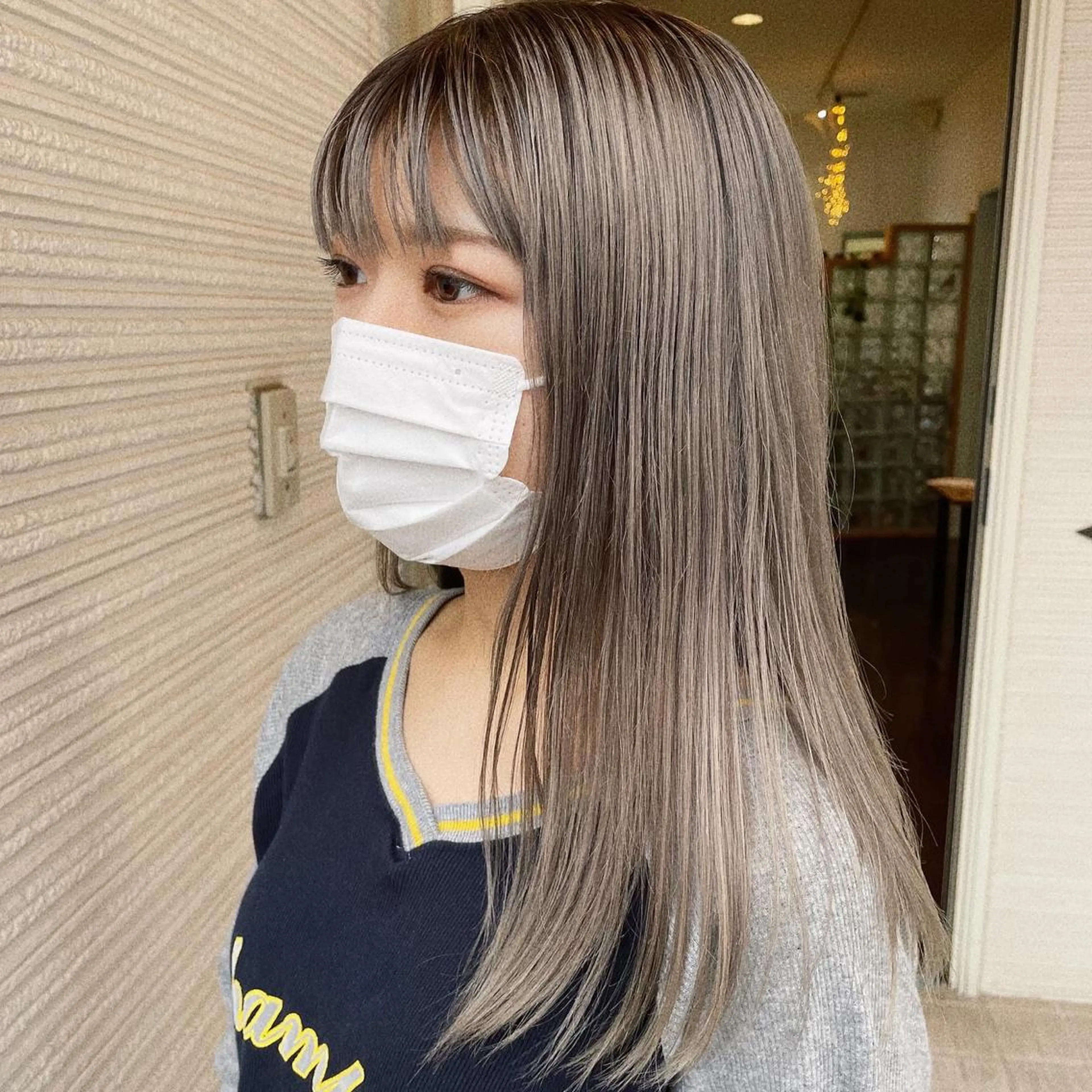 セミロング カラー Sakairi Yunaのヘアスタイル