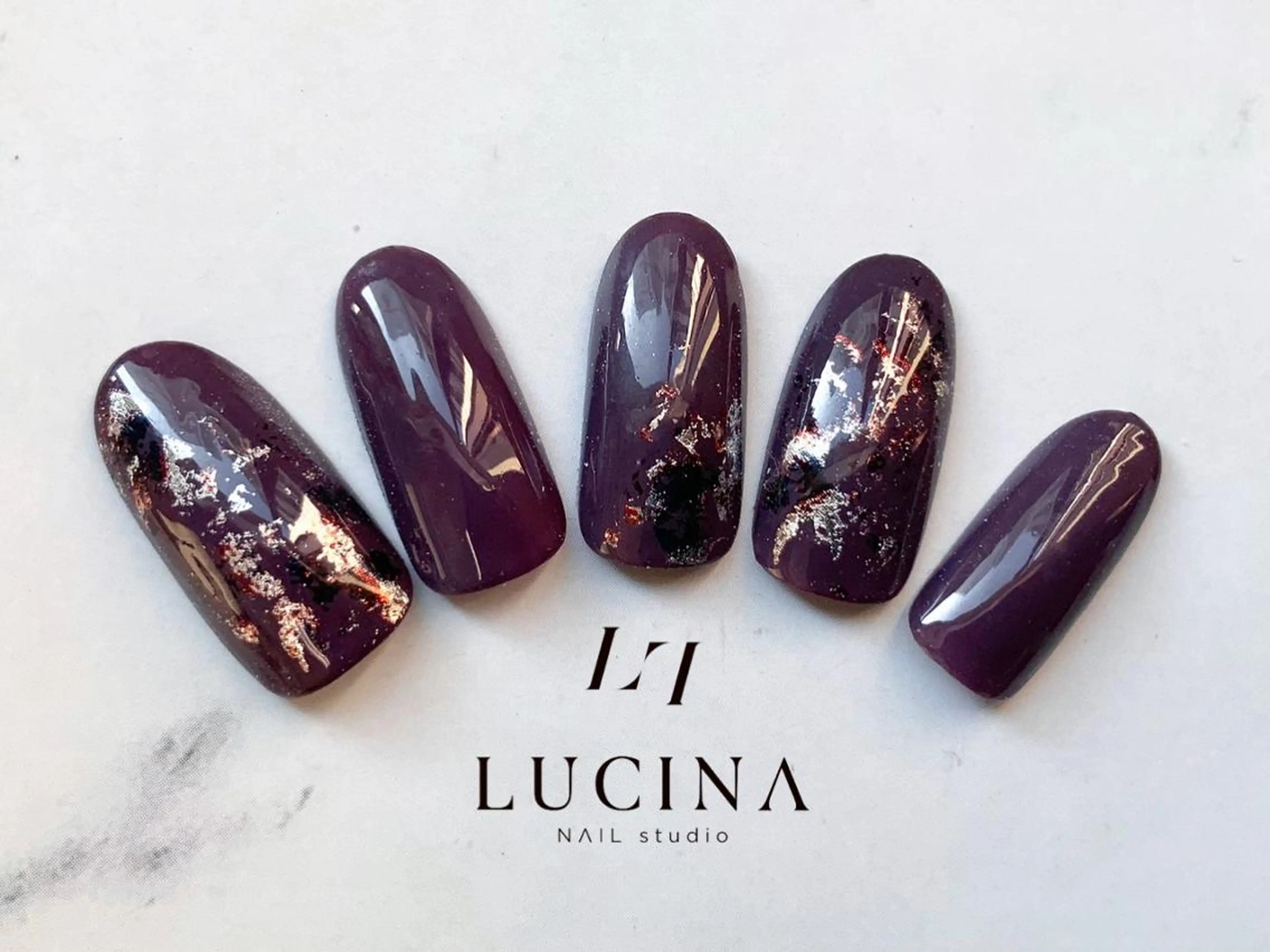 ネイル オフィスネイル シンプルネイル ハンドネイル 新橋 ルキナ スタッフのネイルデザイン