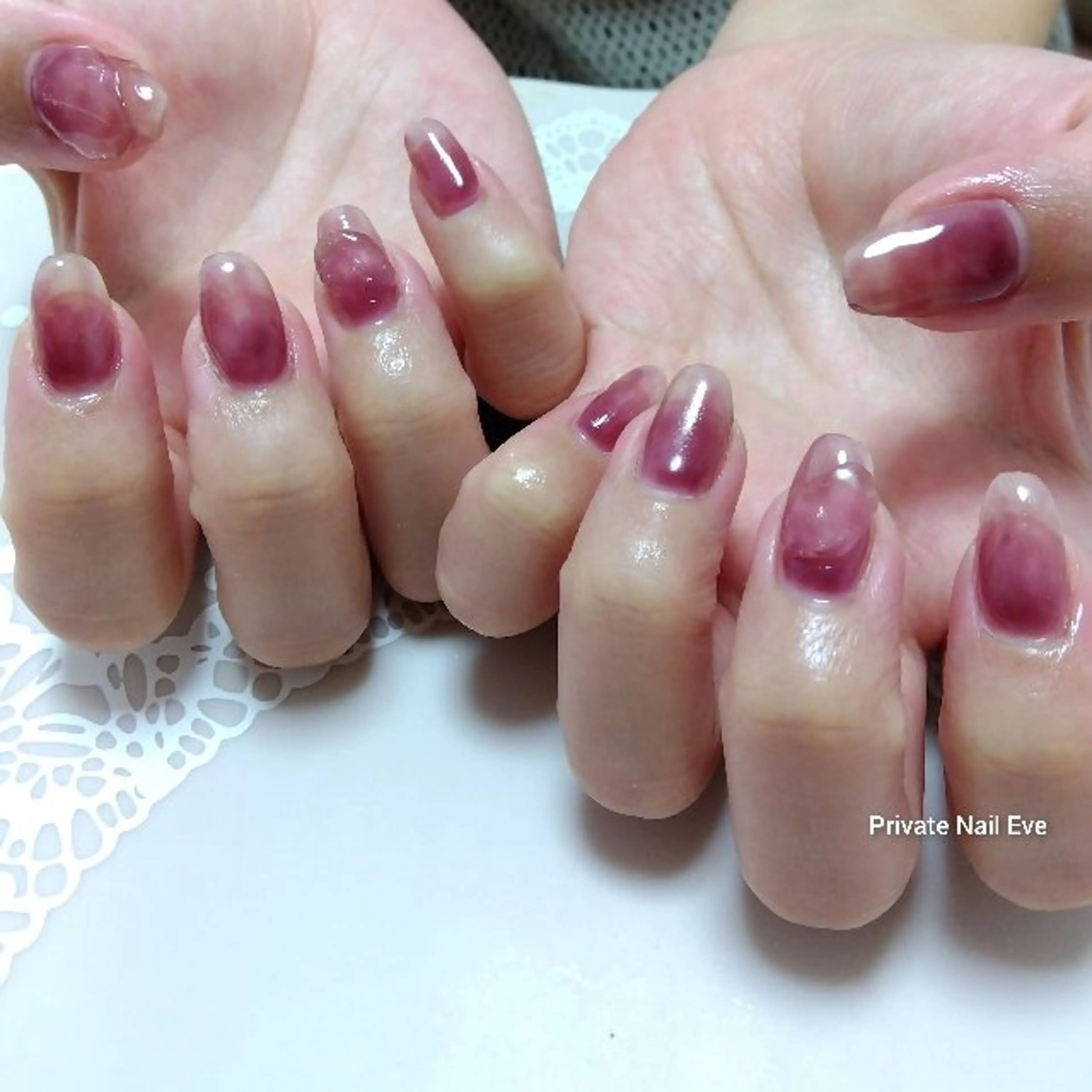 ネイル 持ち込み ニュアンスネイル ぷっくりネイル ハンドネイル ネイル junkoのネイルデザイン