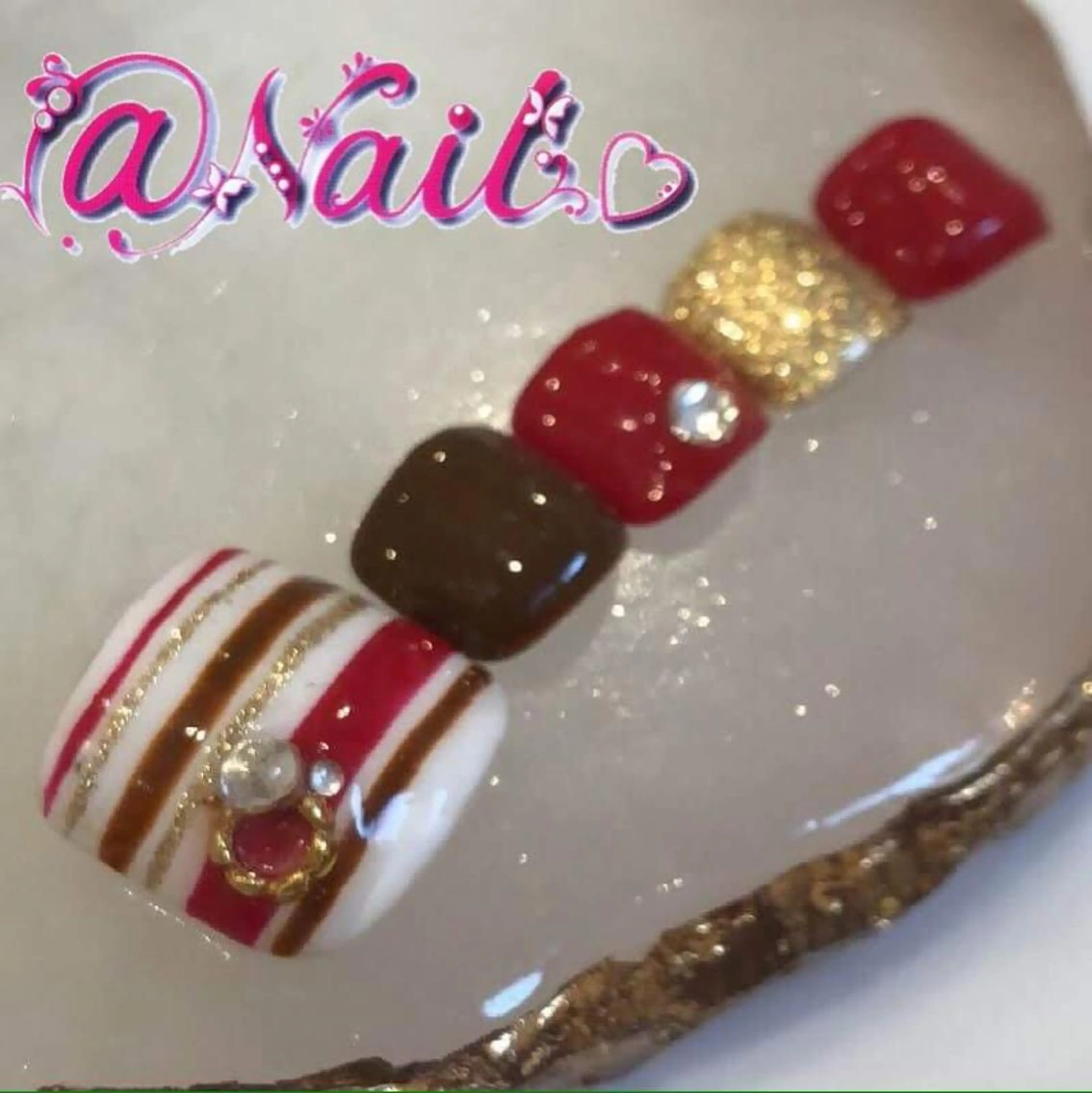 ネイル ネイルチップ 小尾 栞のネイルデザイン