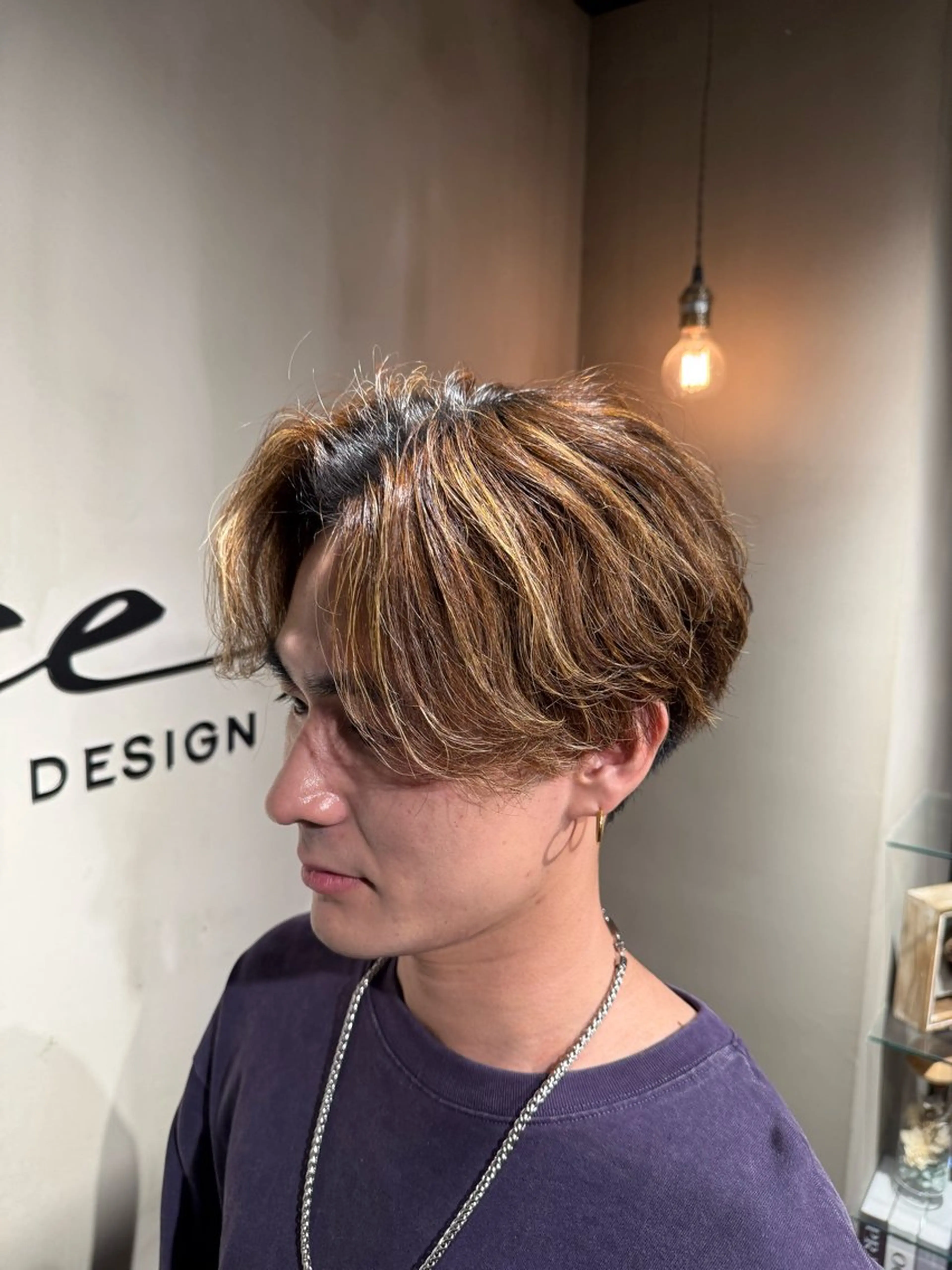 ミディアム メンズ センターパート 🌐メンズカット 🌐Taketoのヘアスタイル