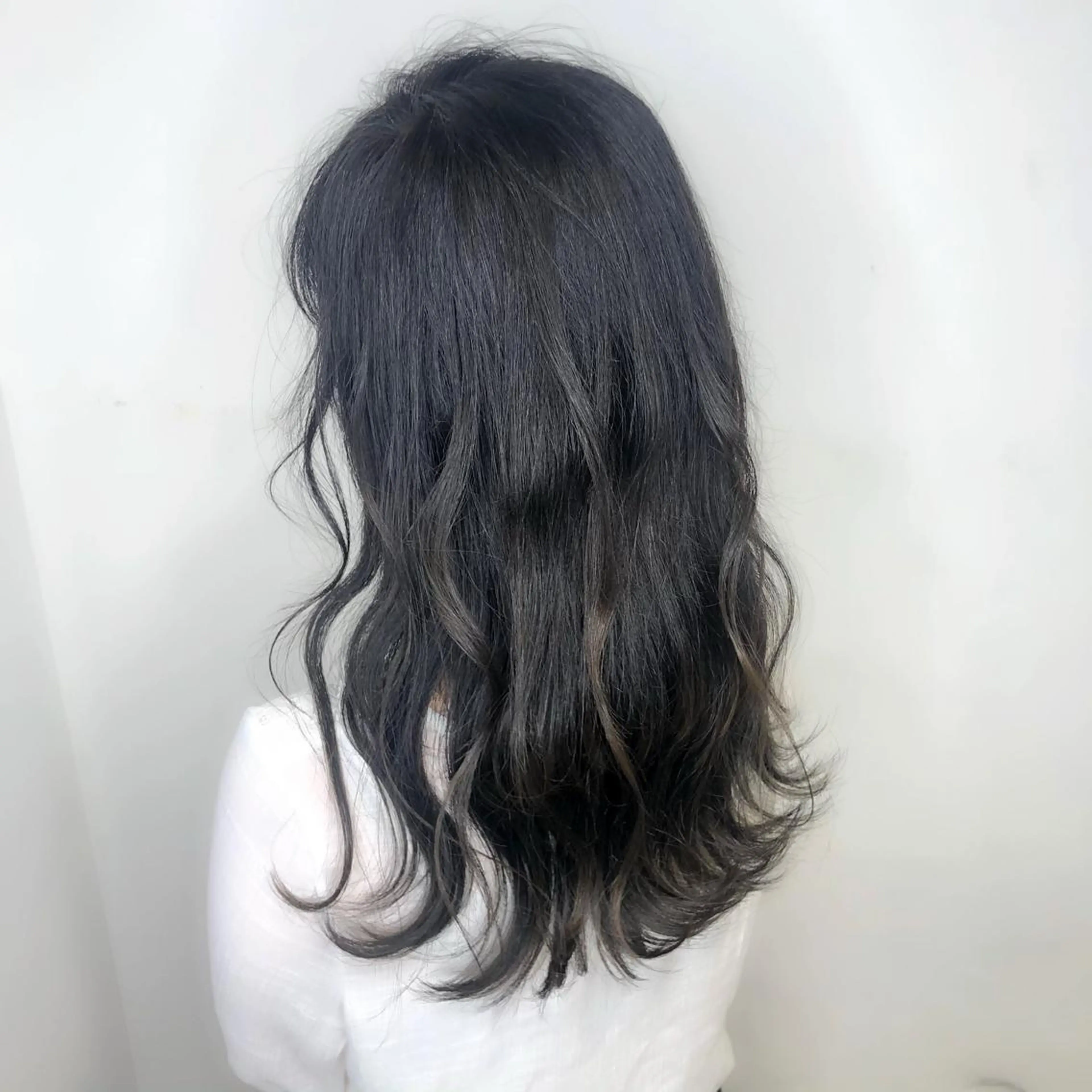 ロング カット 菊池 栄里奈のヘアスタイル