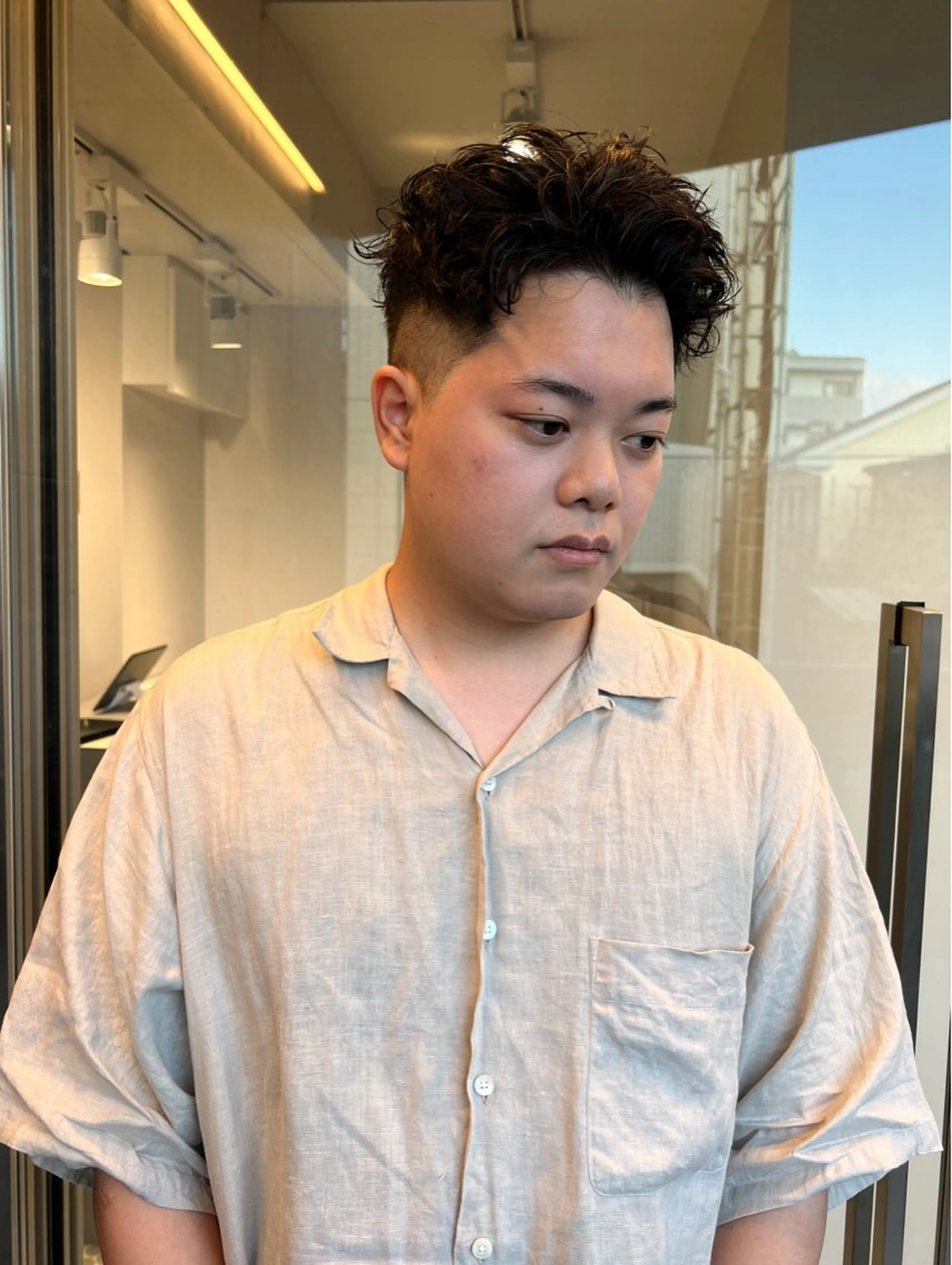 ショート メンズ フェードカット ショートヘア 樋野 亮のヘアスタイル