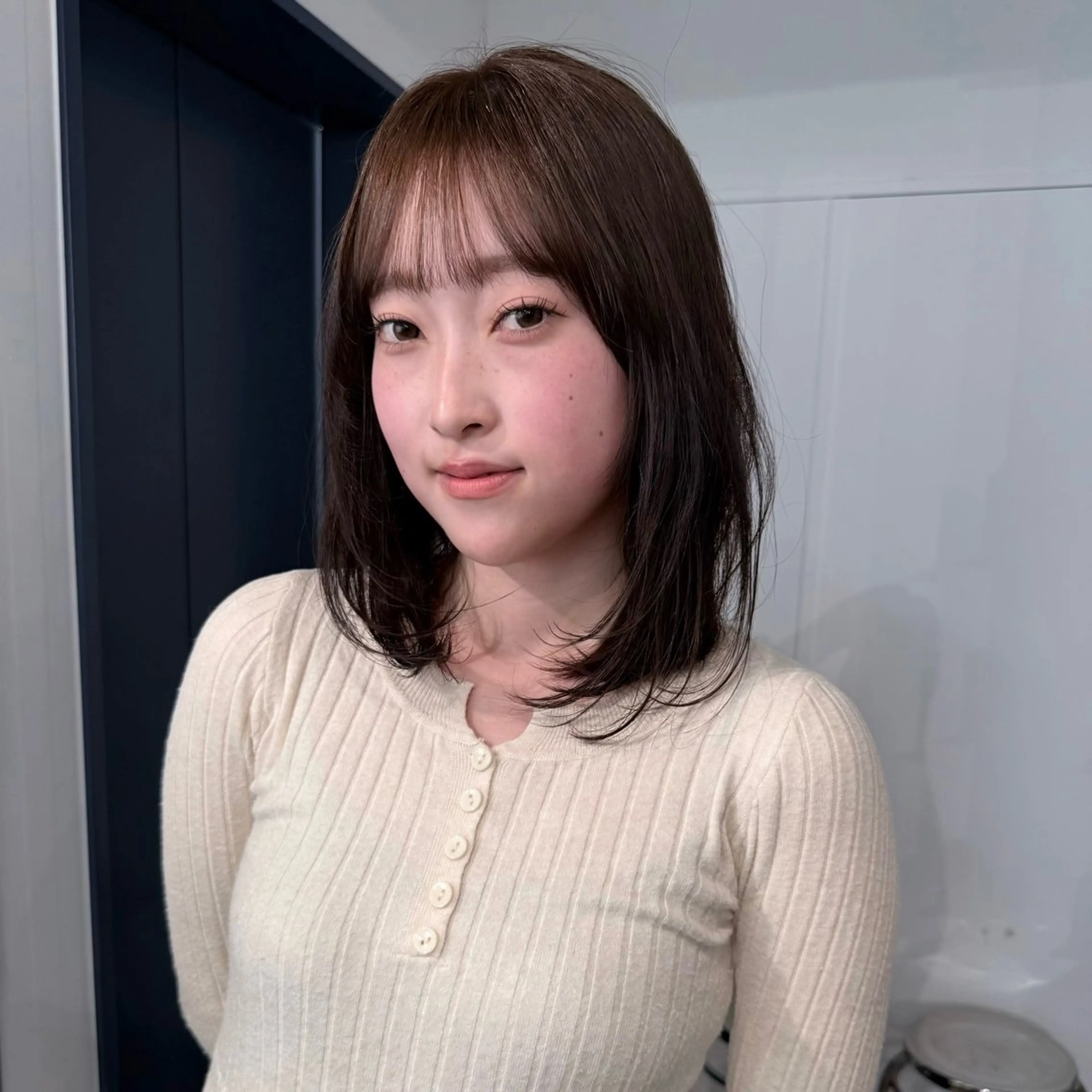 セミロング カラー ブラウンカラー ナチュラルブラウン ヒマリ cashel渋谷♪のヘアスタイル