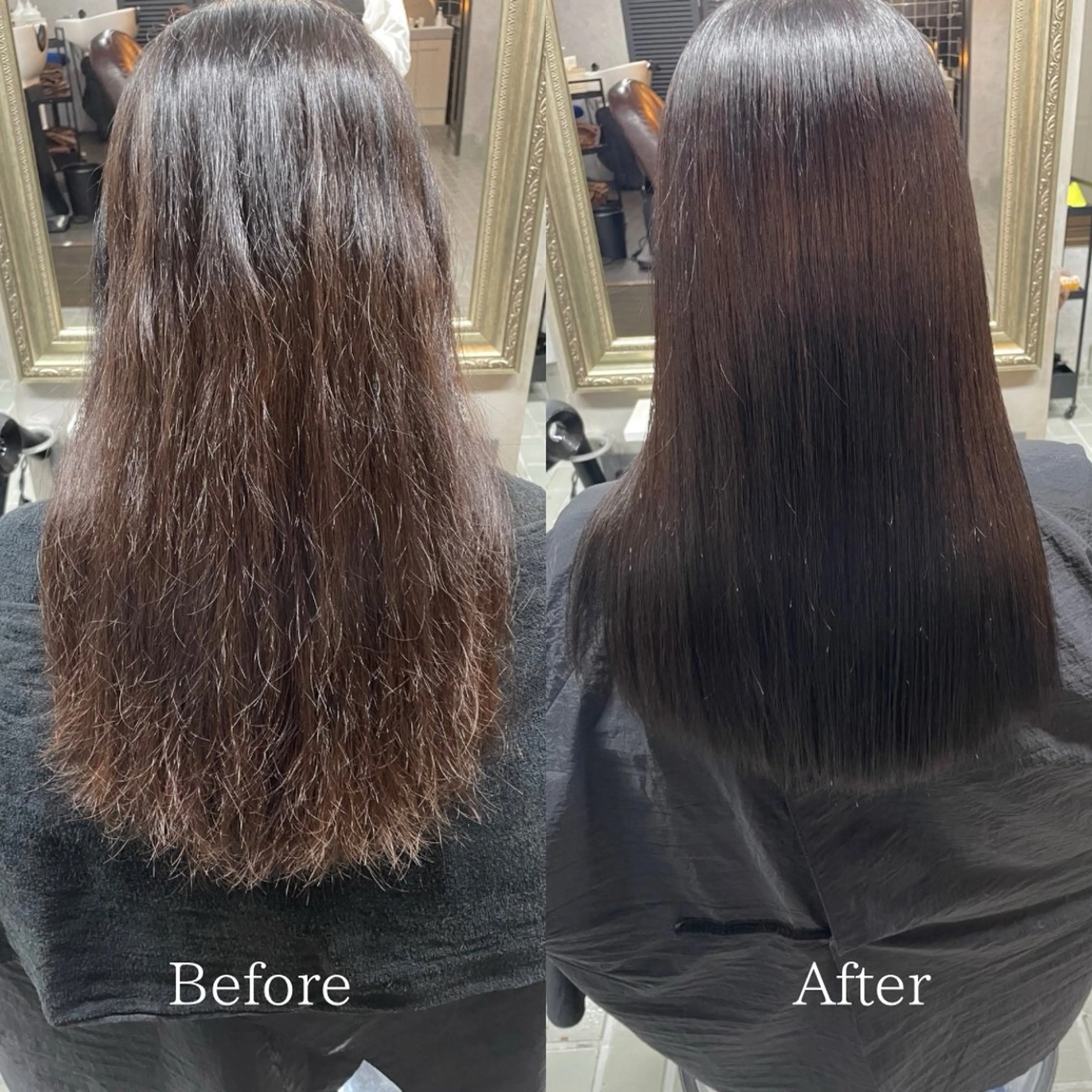 ロング 髪質改善 カット ヘアカラー 縮毛矯正 トリートメント 艶髪/透明感カラー 山﨑俊輔のヘアスタイル