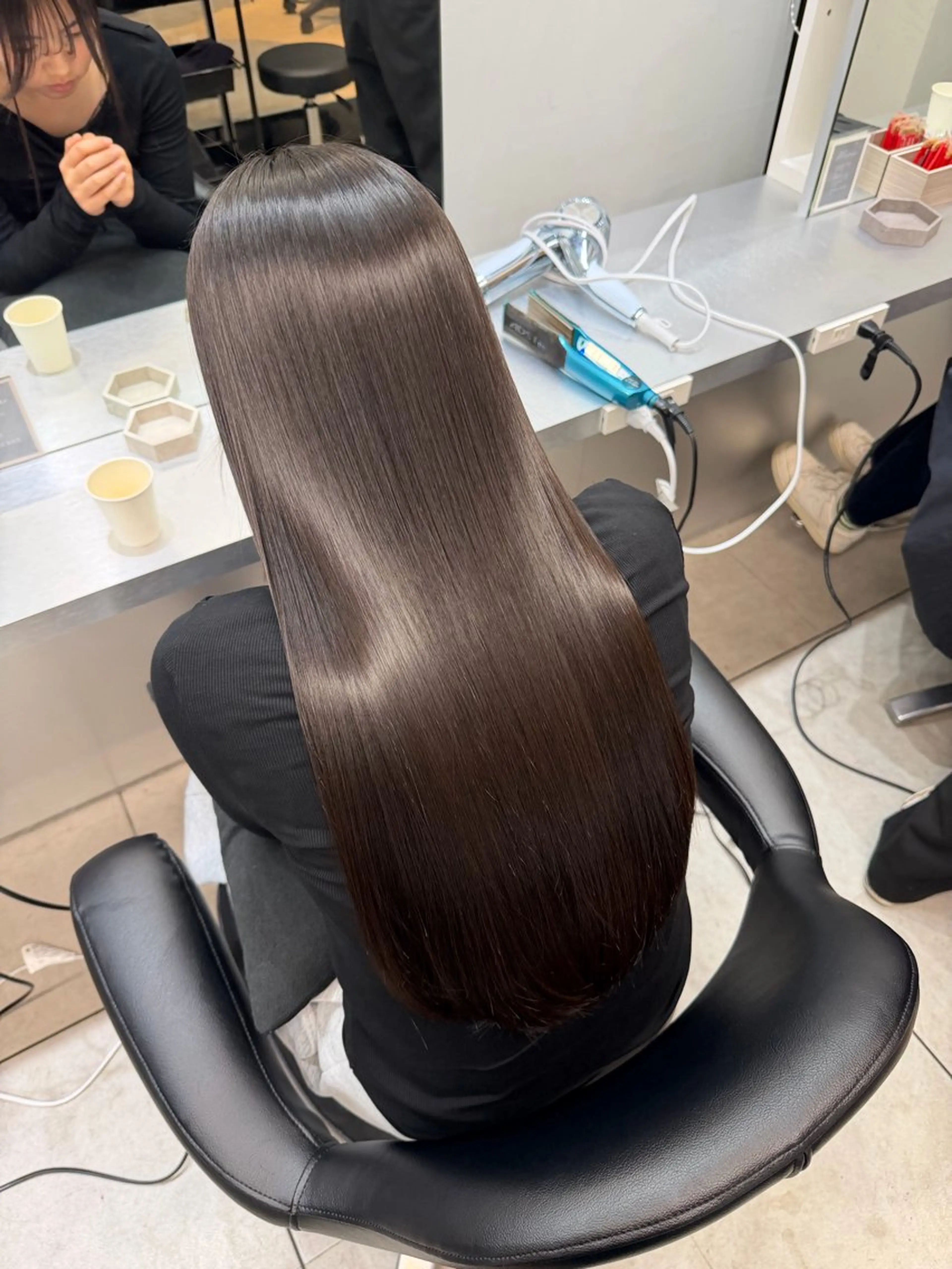 ロング カット 縮毛矯正 トリートメント 艶髪/縮毛矯正/ Core mikuaのヘアスタイル