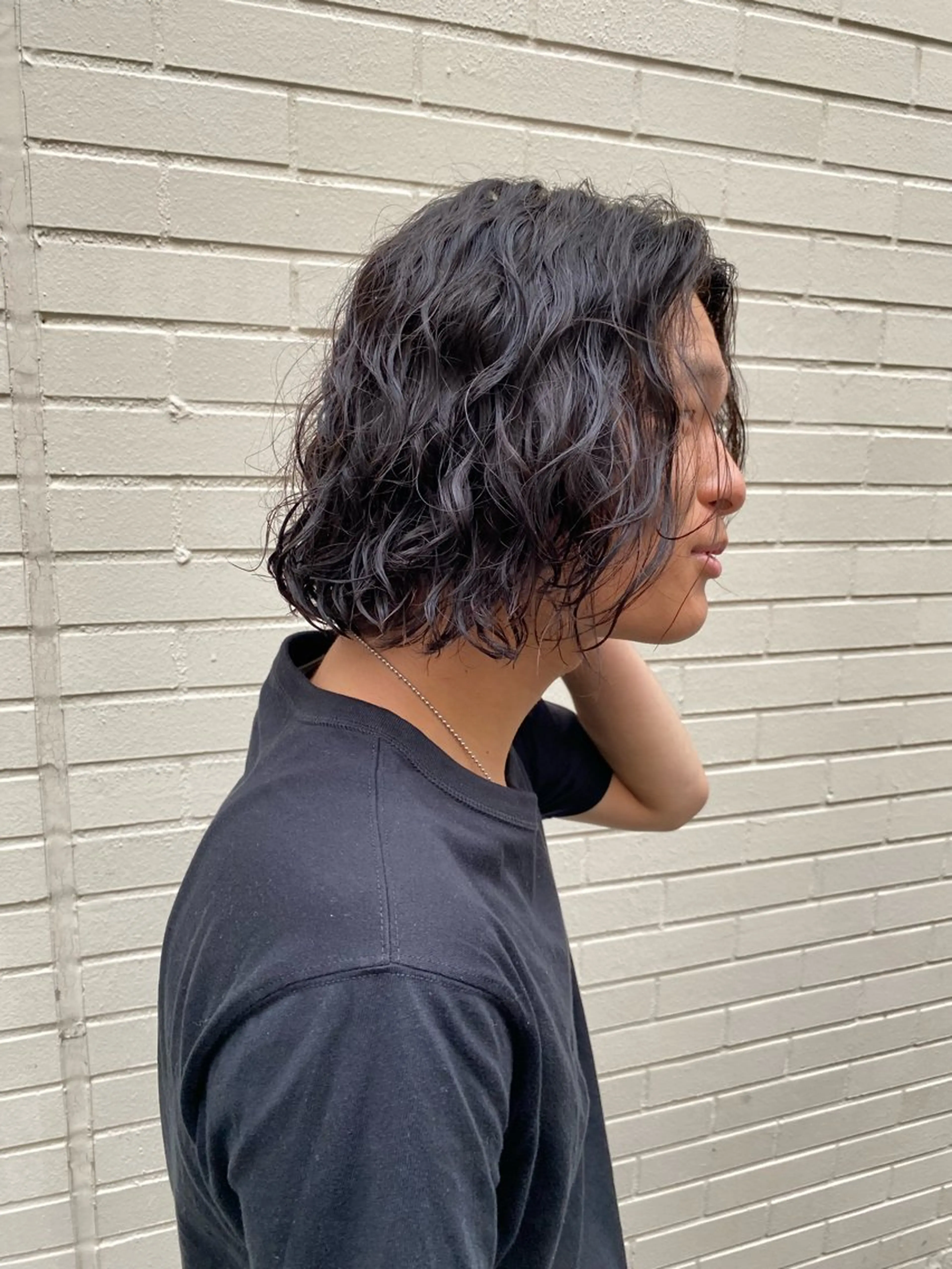 パーマ メンズ パーマ特化/フェザー パーマシャドウ/真生のヘアスタイル