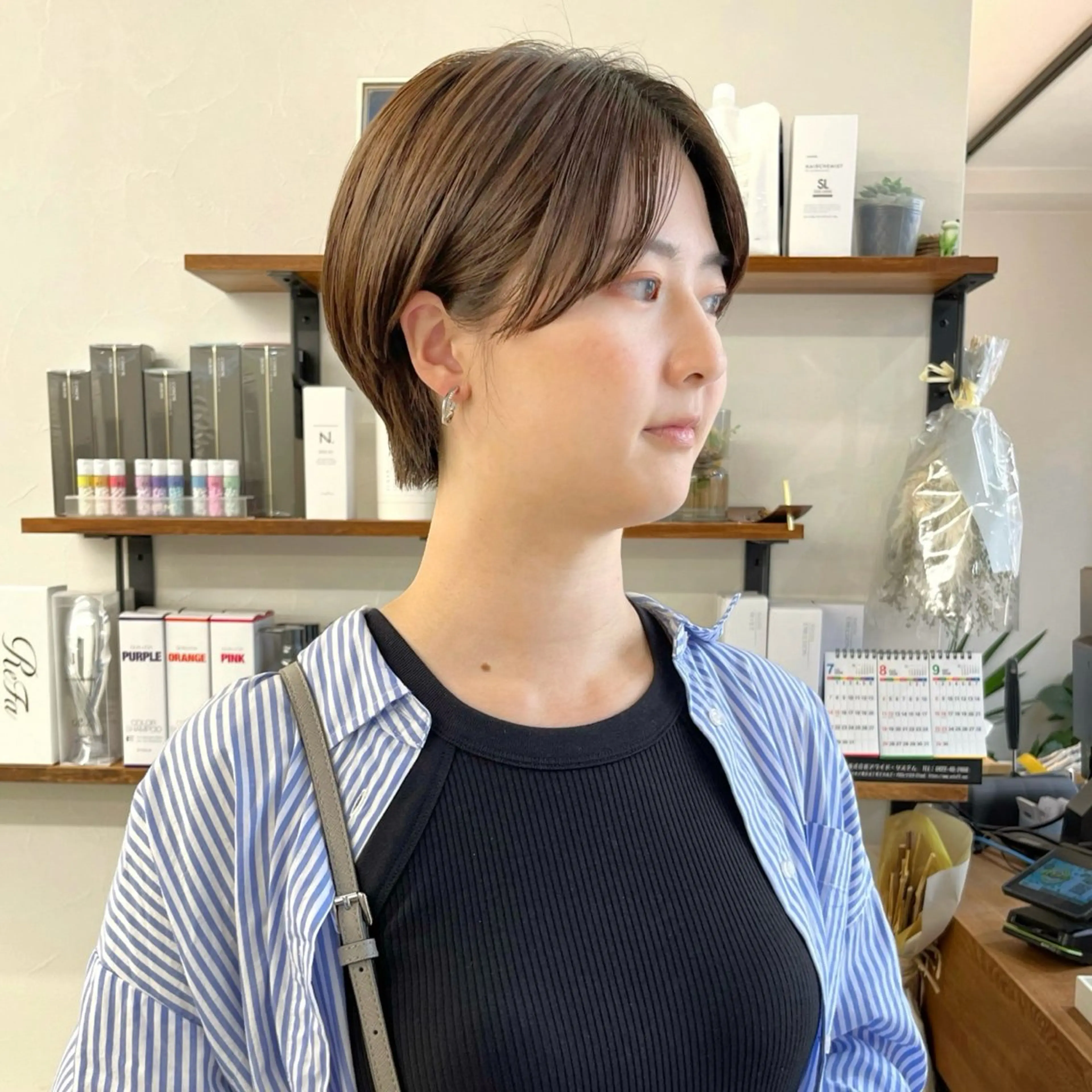 ショート ハンサムショート ボブ 髪質改善 レイヤーカット 似合わせカット カット トリートメント 初めてのショート お任せください✂️のヘアスタイル