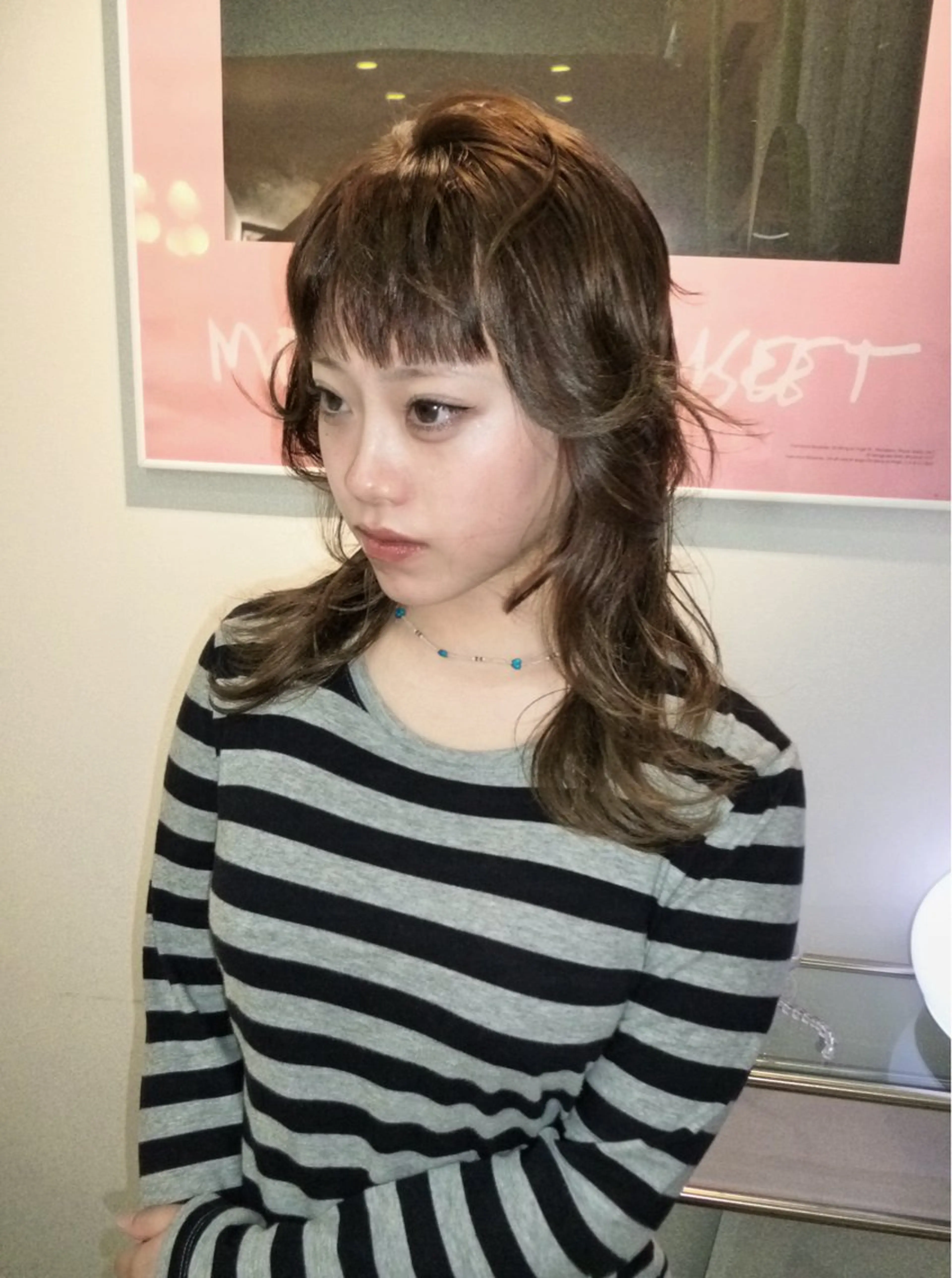 ミディアム ヘアカラー miteゆい カラーモデルのヘアスタイル
