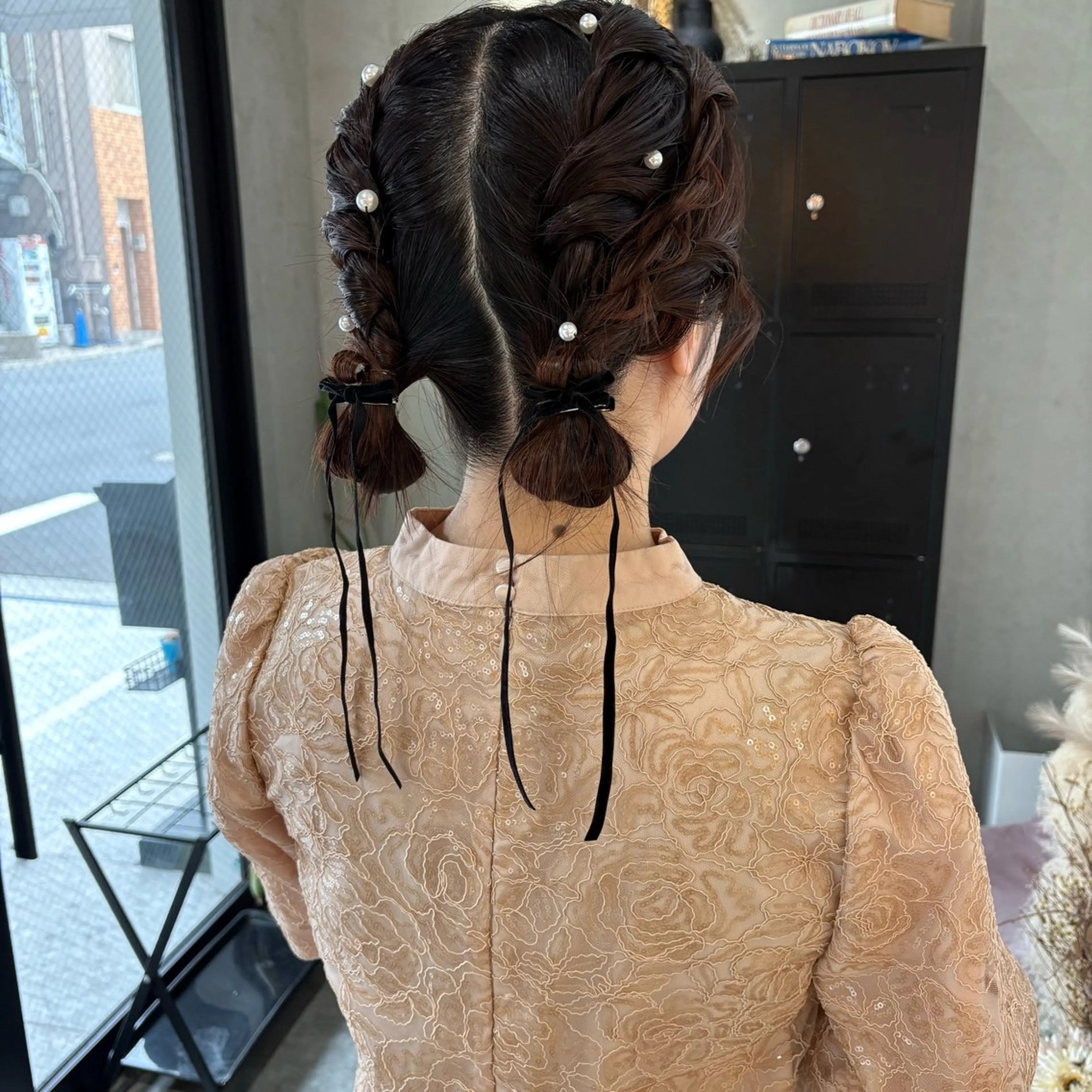 ミディアム ヘアアレンジ ボブ カット ヘアカラー 韓国レイヤー/暖色 カラー/KOTONEのヘアスタイル