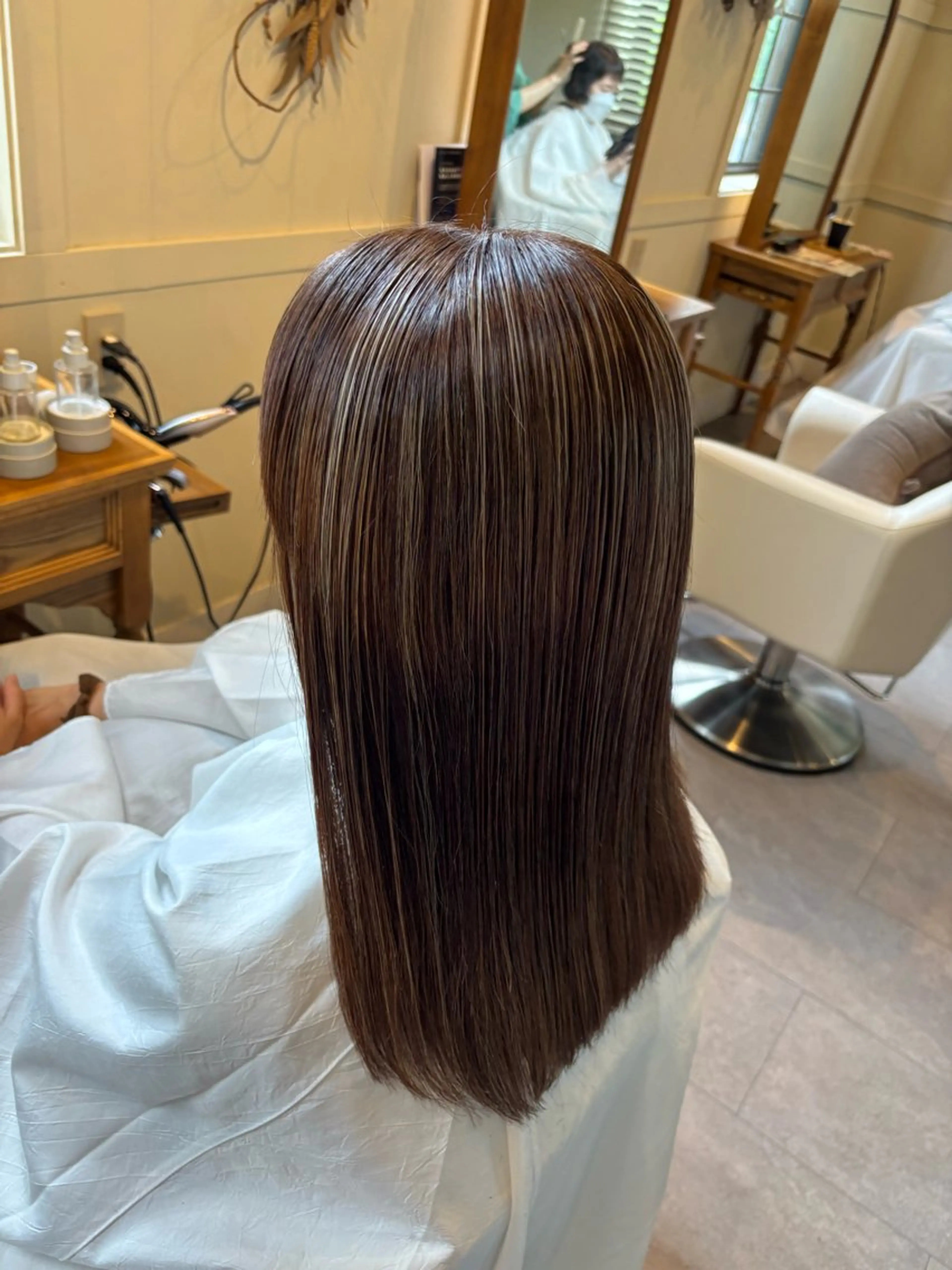 セミロング カラー reciel / rinaのヘアスタイル