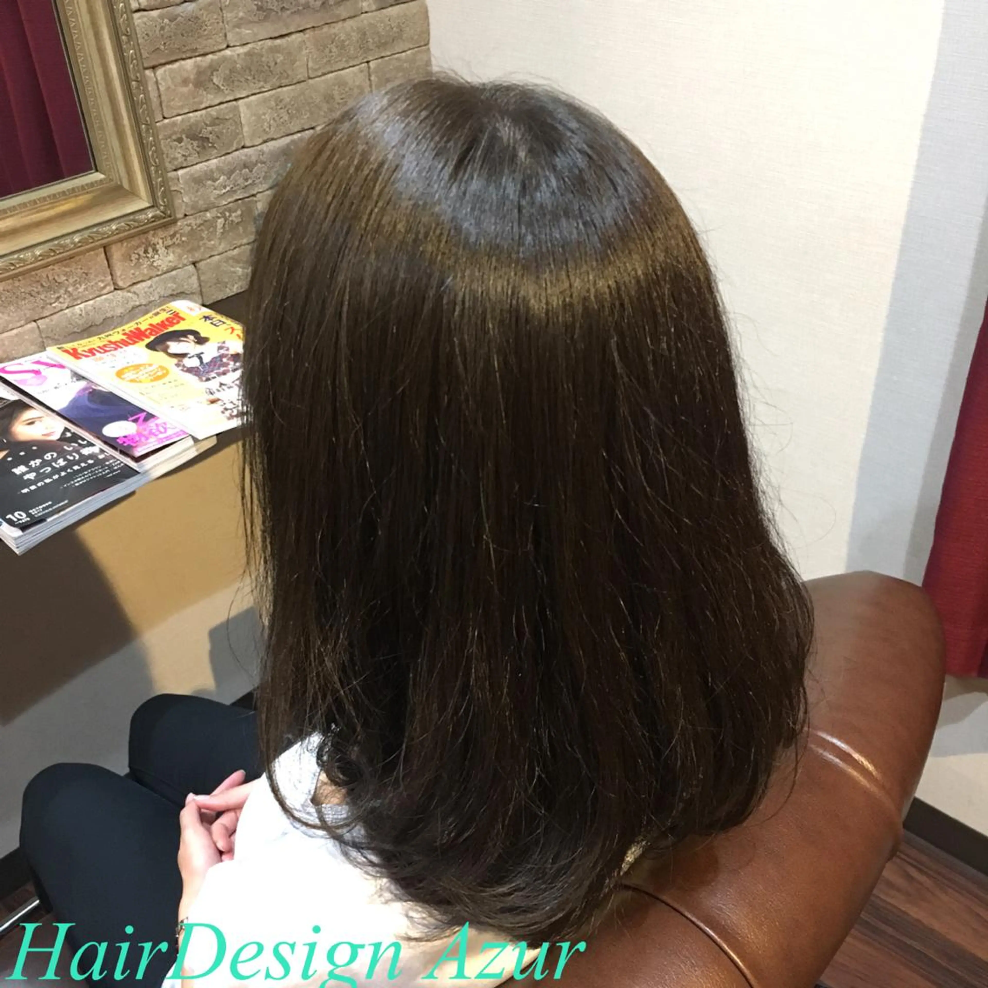 セミロング カラー HairDesign Azurのヘアスタイル