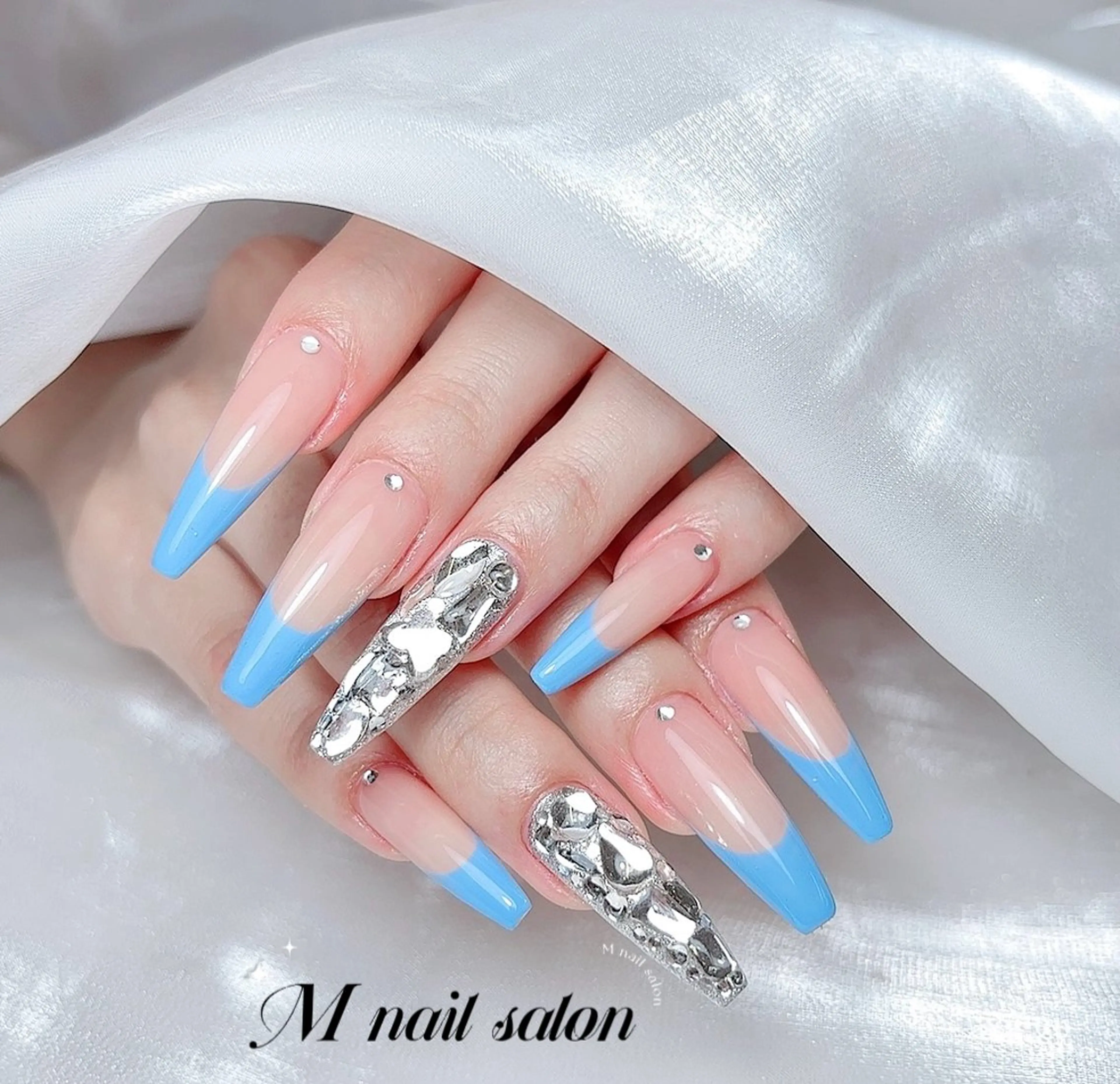 ネイル ハンドネイル M🌷nail 長さだし専門店のネイルデザイン