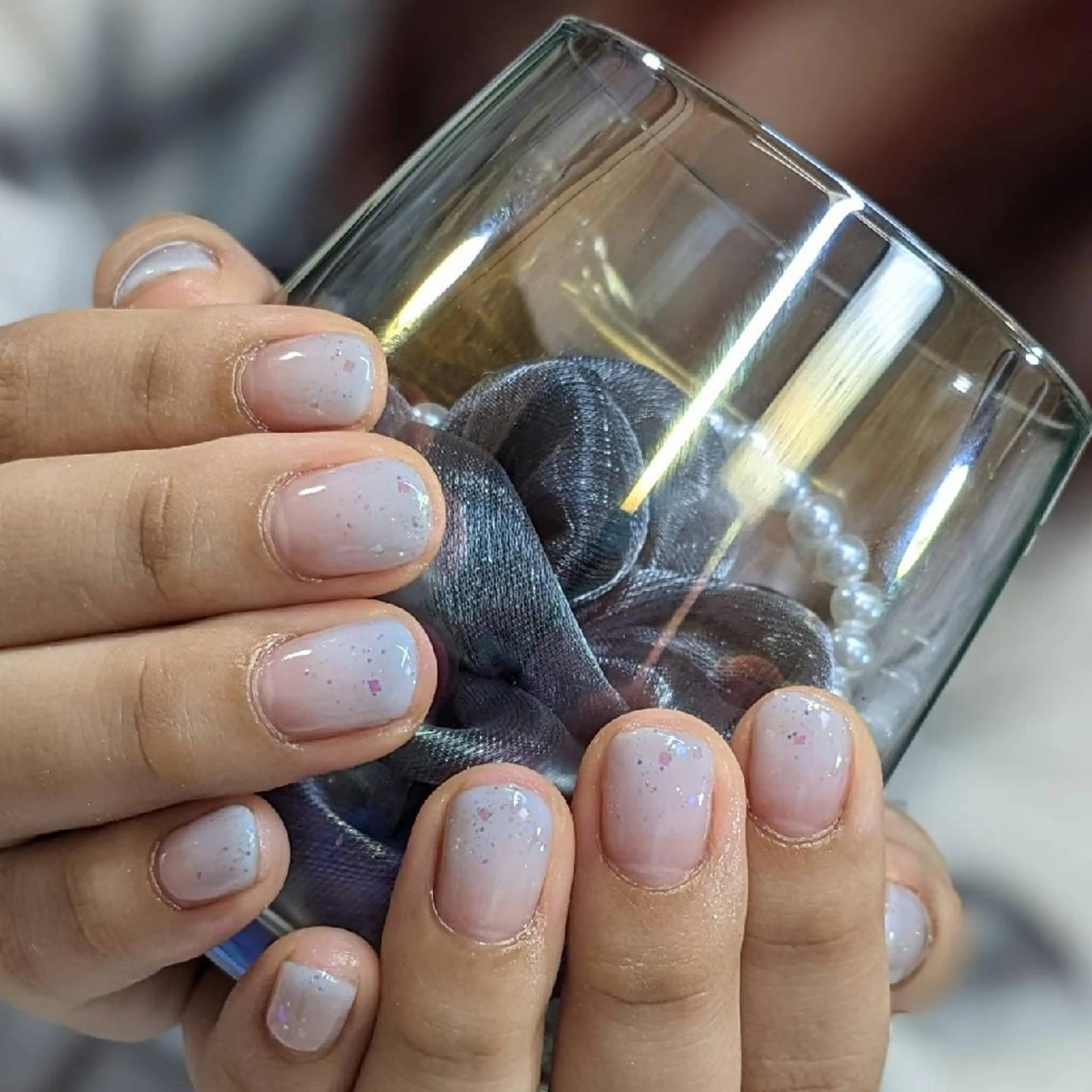 ネイル グラデーション ラメ(グリッター) ハンドネイル ネイルサロンベルティ .keikoのネイルデザイン