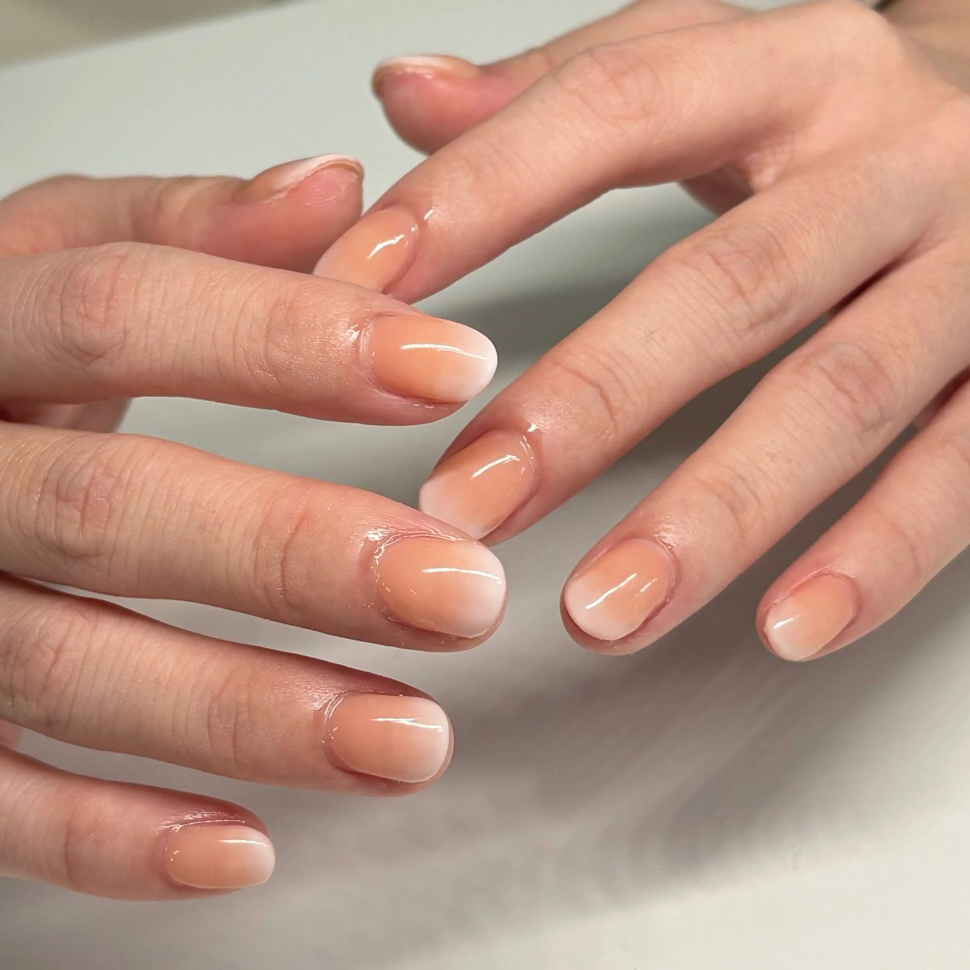 ネイル オレンジ ハンドネイル ネイルサロンAmo 🎀のネイルデザイン