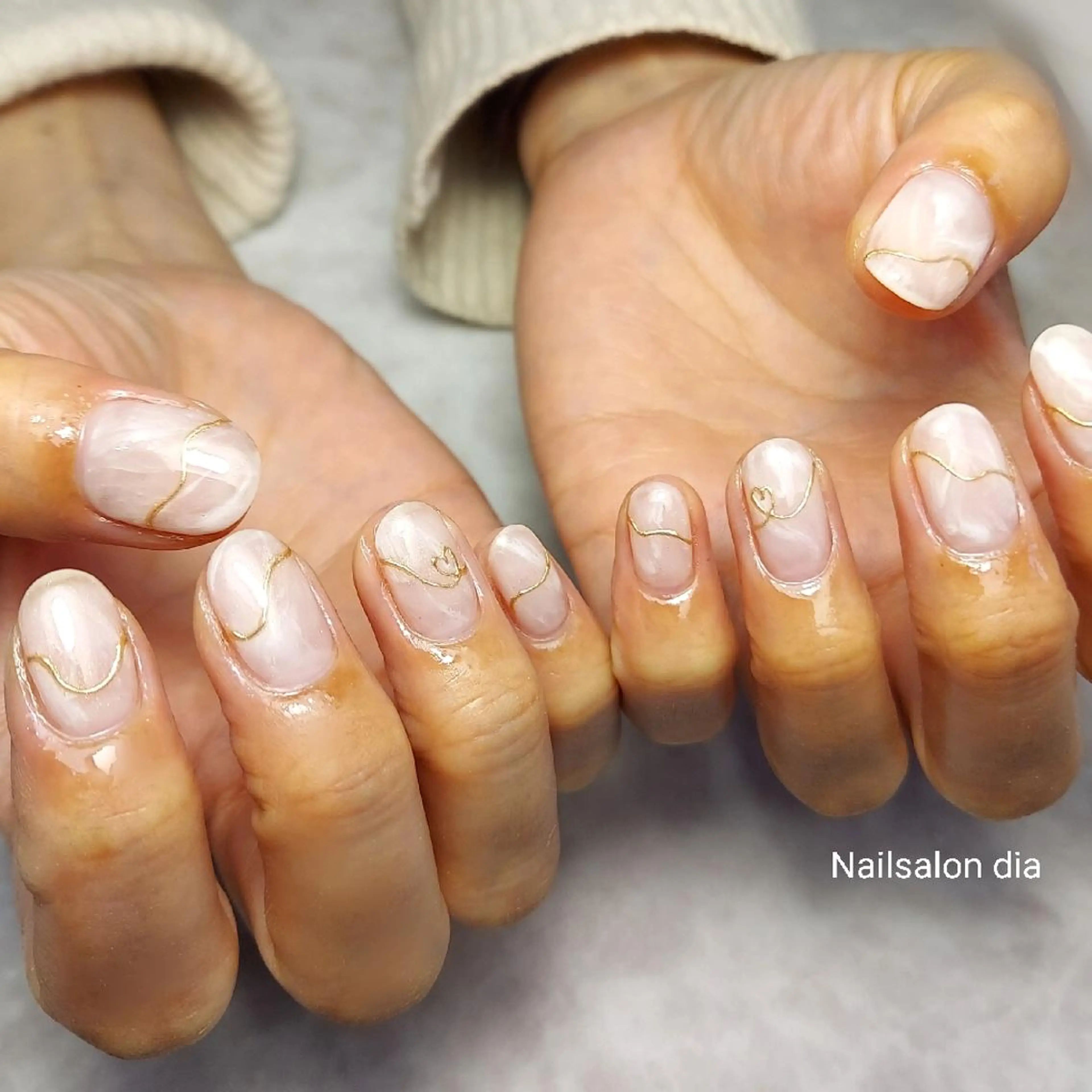 ネイル チークネイル フラワーネイル キラキラネイル マグネットネイル ミラーネイル ハンドネイル 栗東駅 徒歩10分 ネイルサロン ディアのネイルデザイン