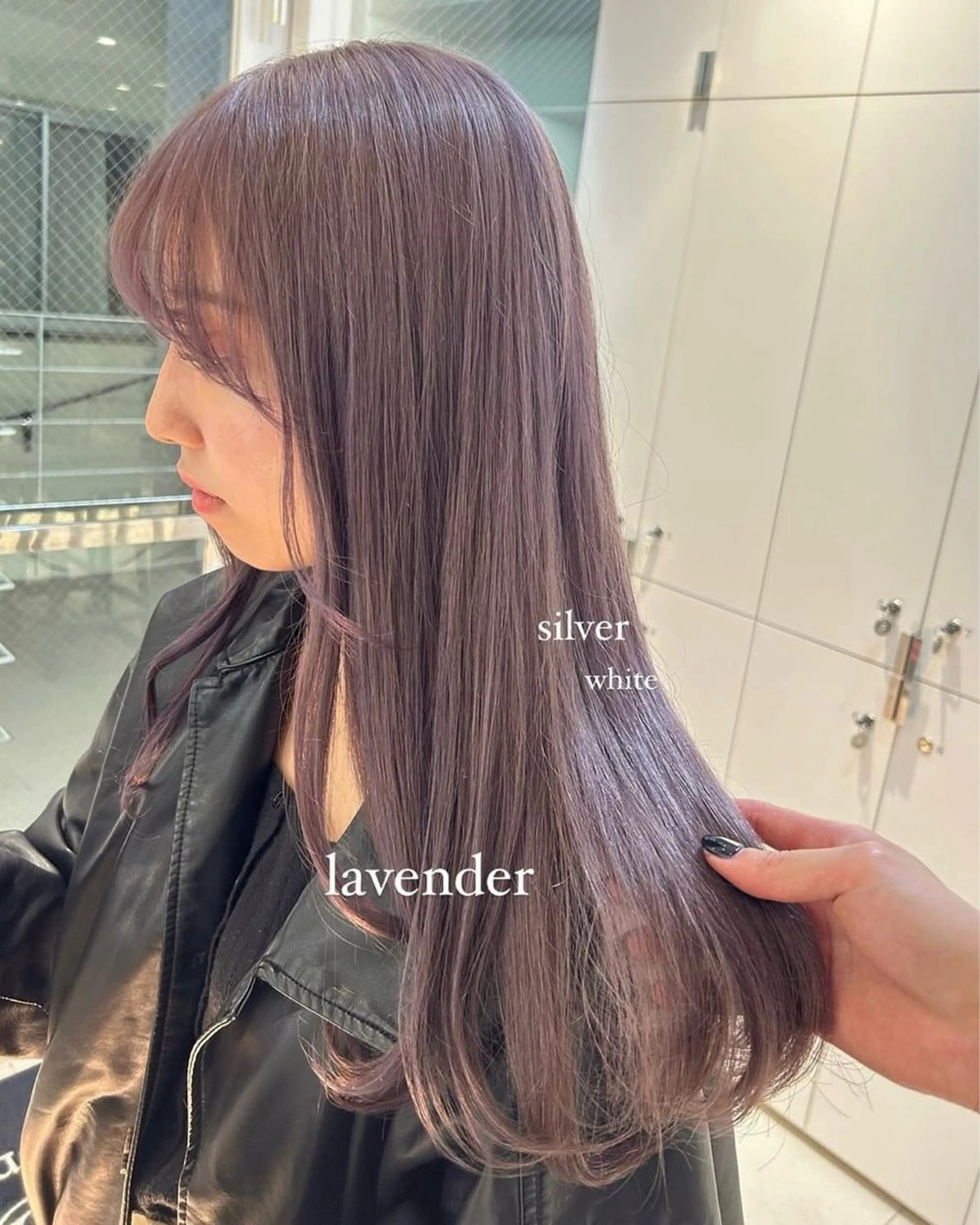 ロング カラー ベージュカラー ラベンダーカラー ラベンダーベージュ 《暖色/韓国hair 》🇰🇷桑原ユキネのヘアスタイル