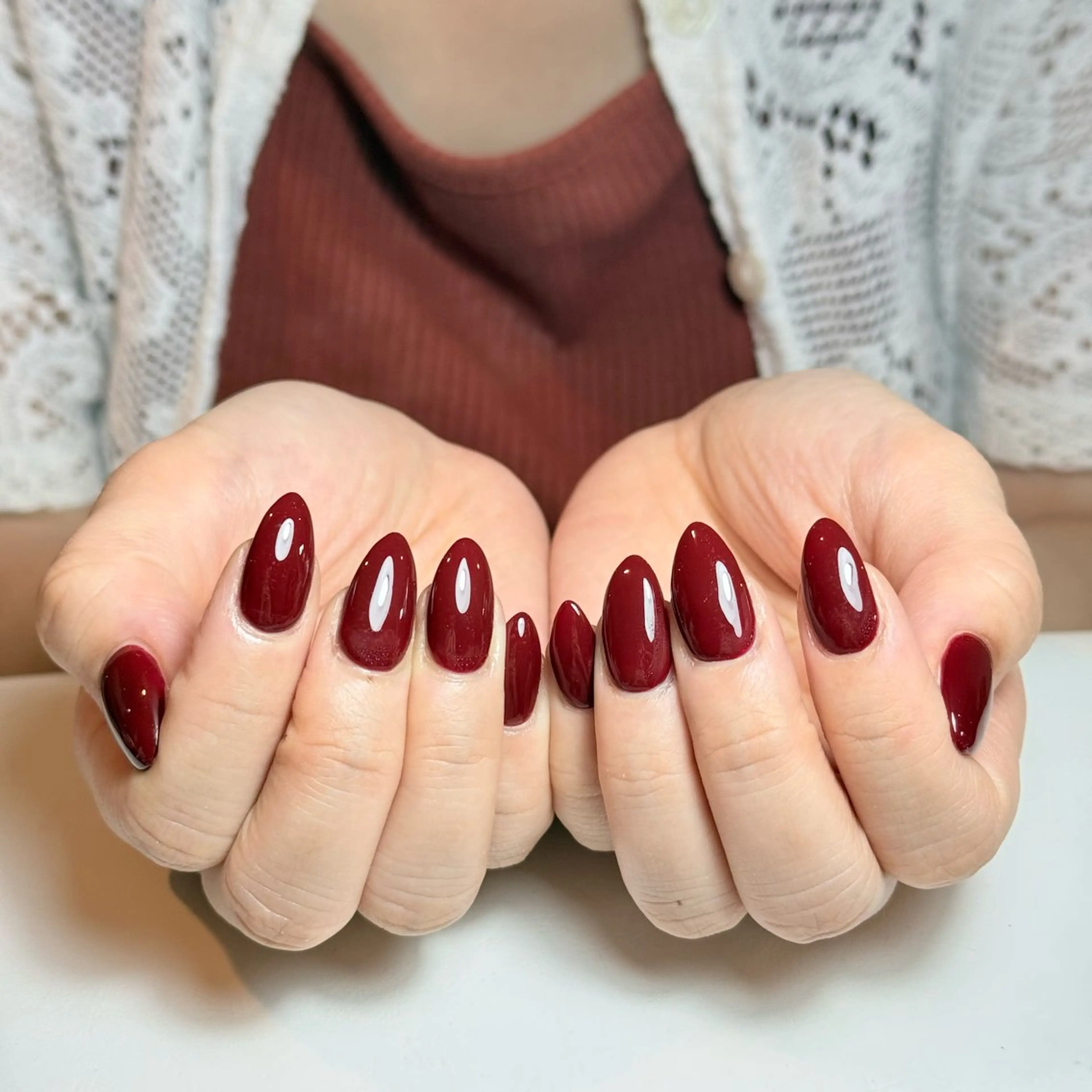 ネイル チークネイル フレンチネイル グラデーション キラキラネイル 韓国ネイル ハンドネイル Risa_ Nailのネイルデザイン