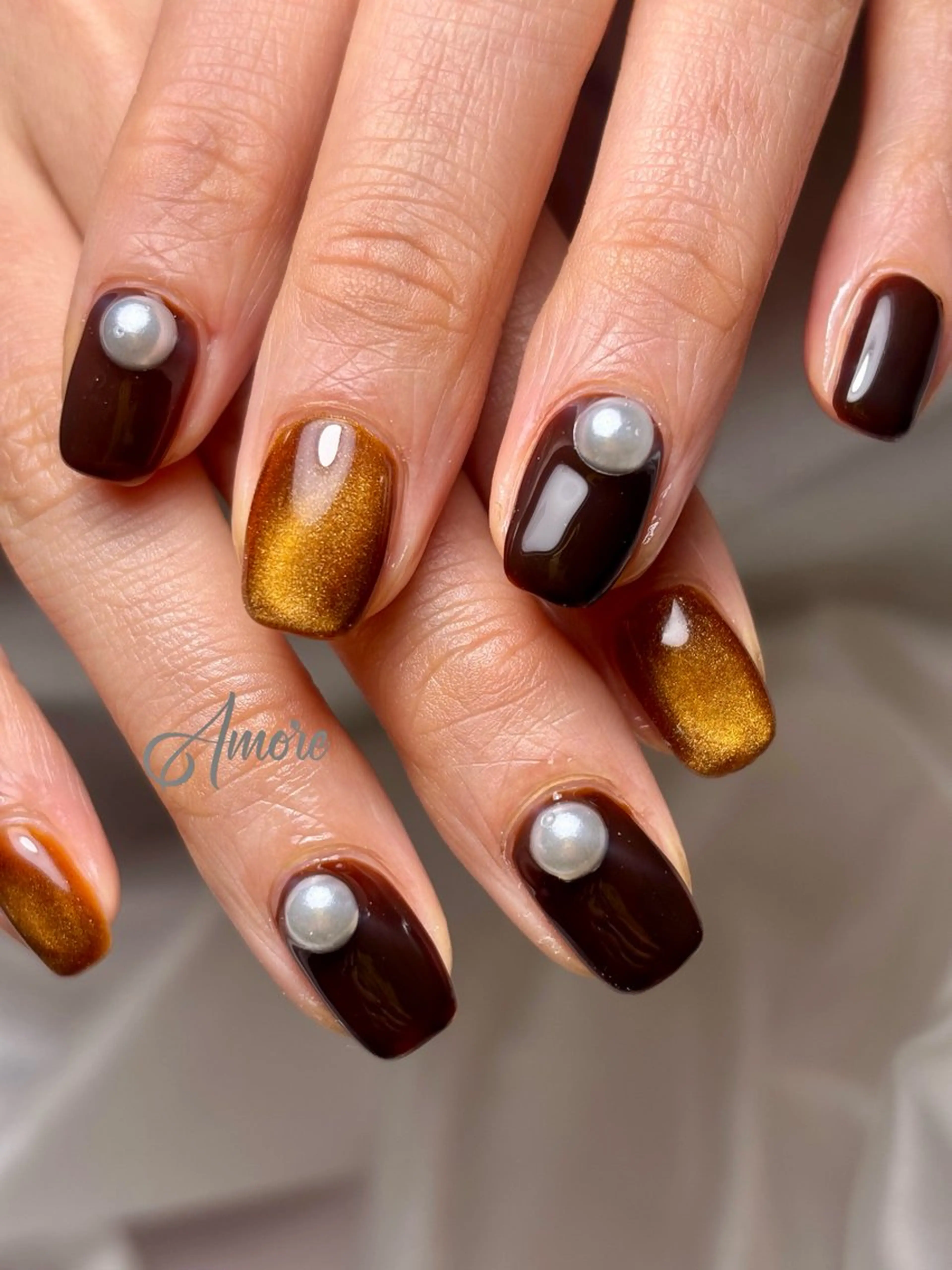 ネイル 桜ネイル ジェルネイル キラキラネイル 韓国ネイル マグネットネイル You kyehwaのネイルデザイン