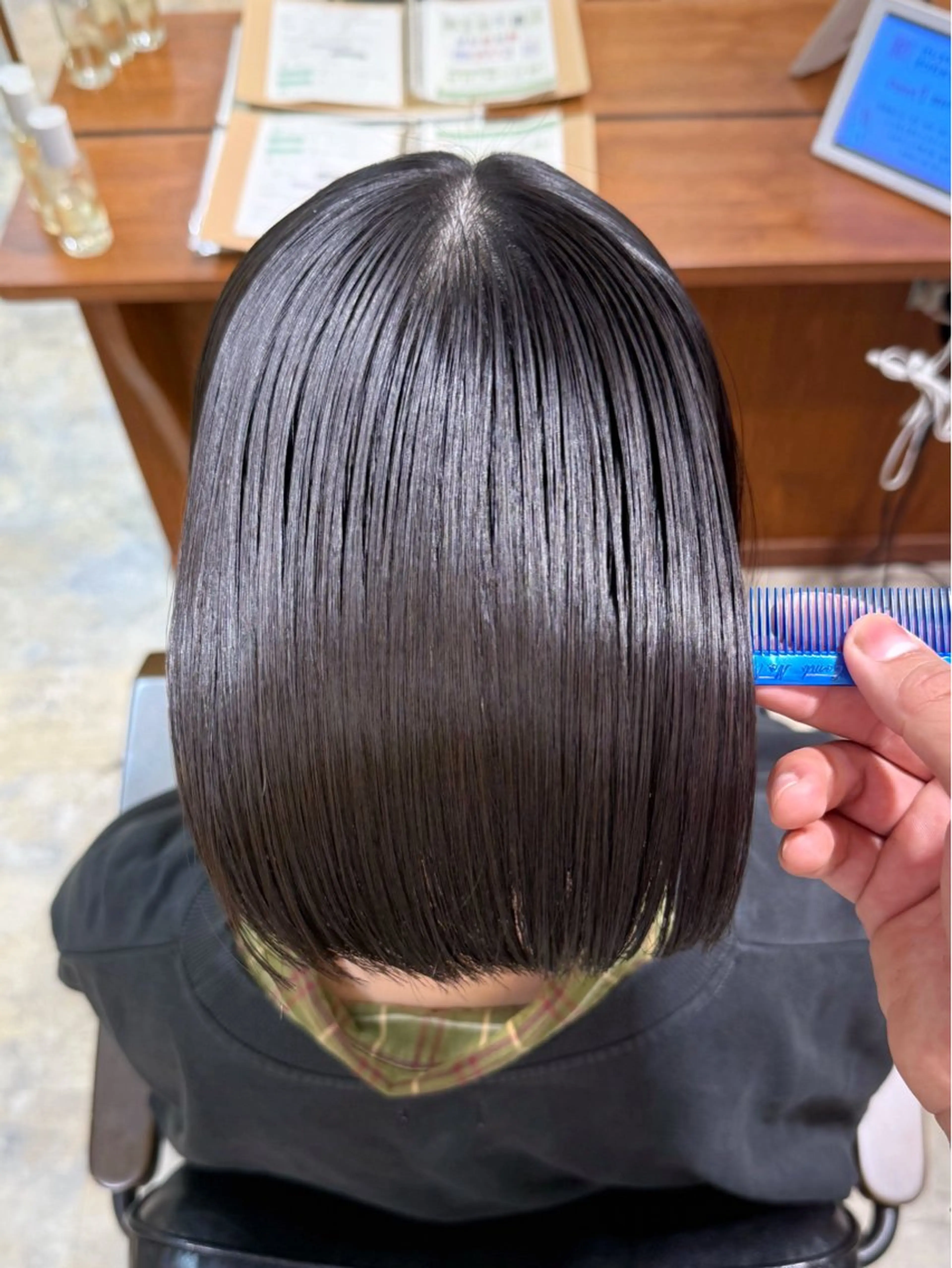 ショート カット 縮毛矯正 トリートメント レイヤーカット ダブルカラー高杉颯汰のヘアスタイル