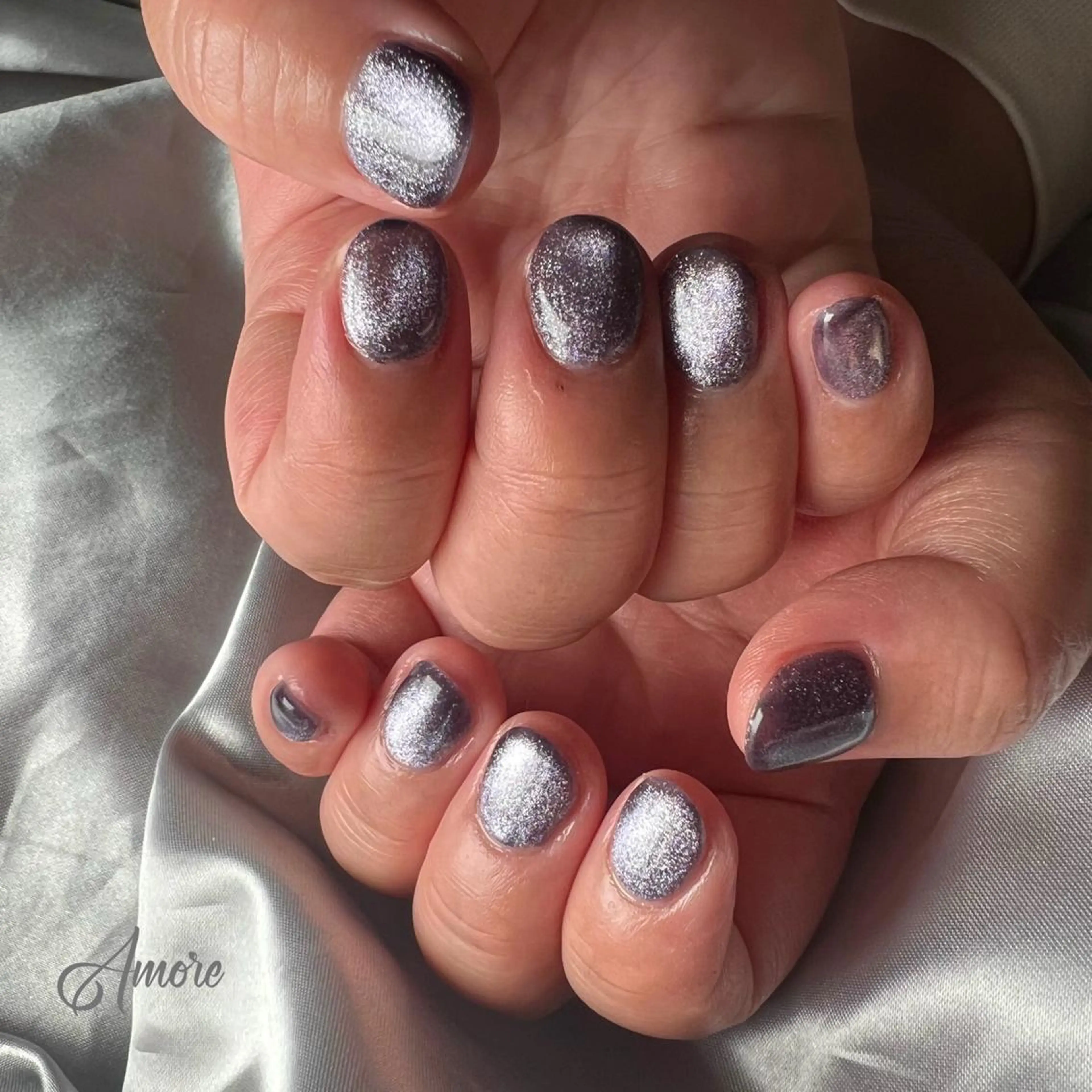 ネイル ジェルネイル ミラーネイル オフィスネイル パラジェル You kyehwaのネイルデザイン