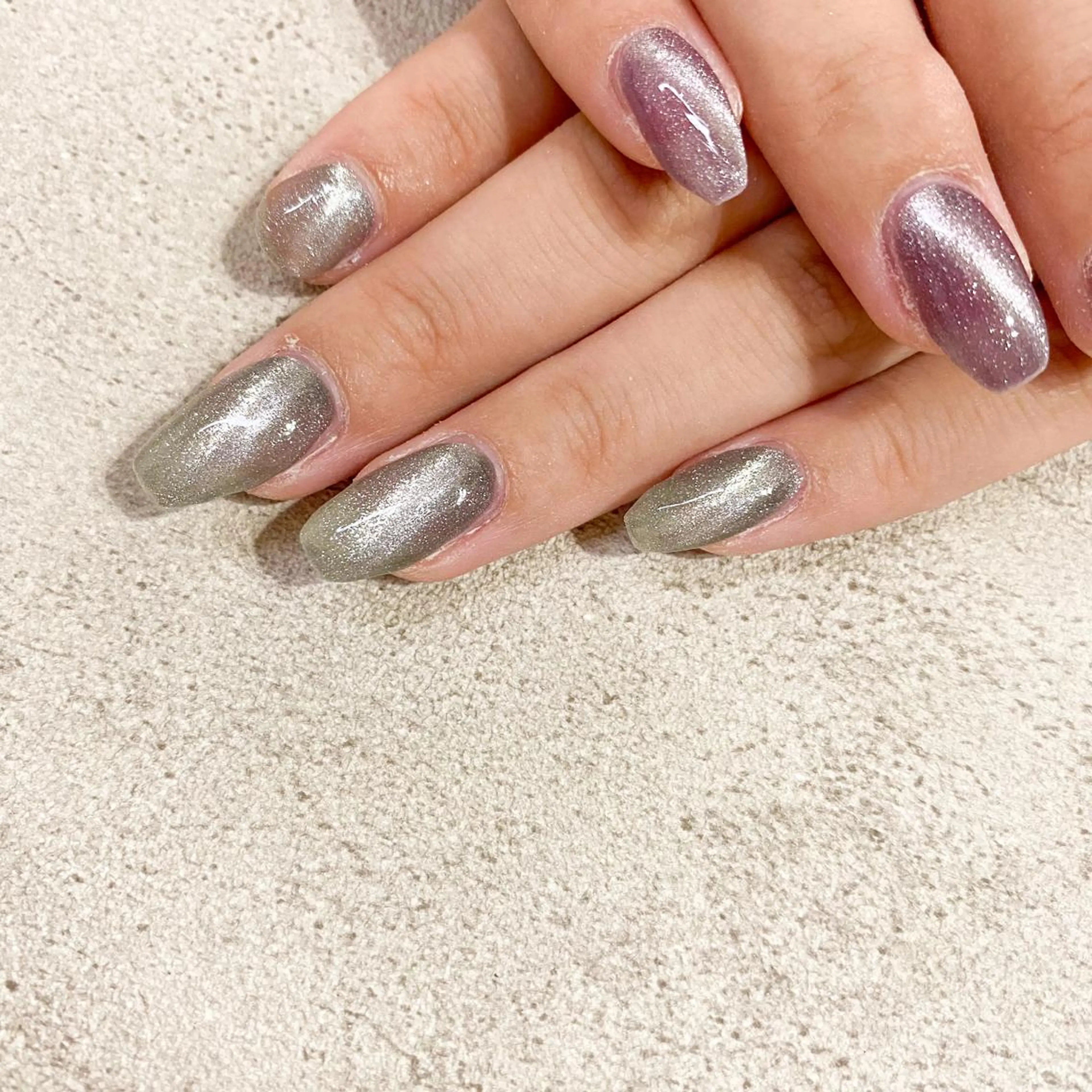 ネイル ハンドネイル ゴテゴテ💙ワンホン リオナのネイルデザイン