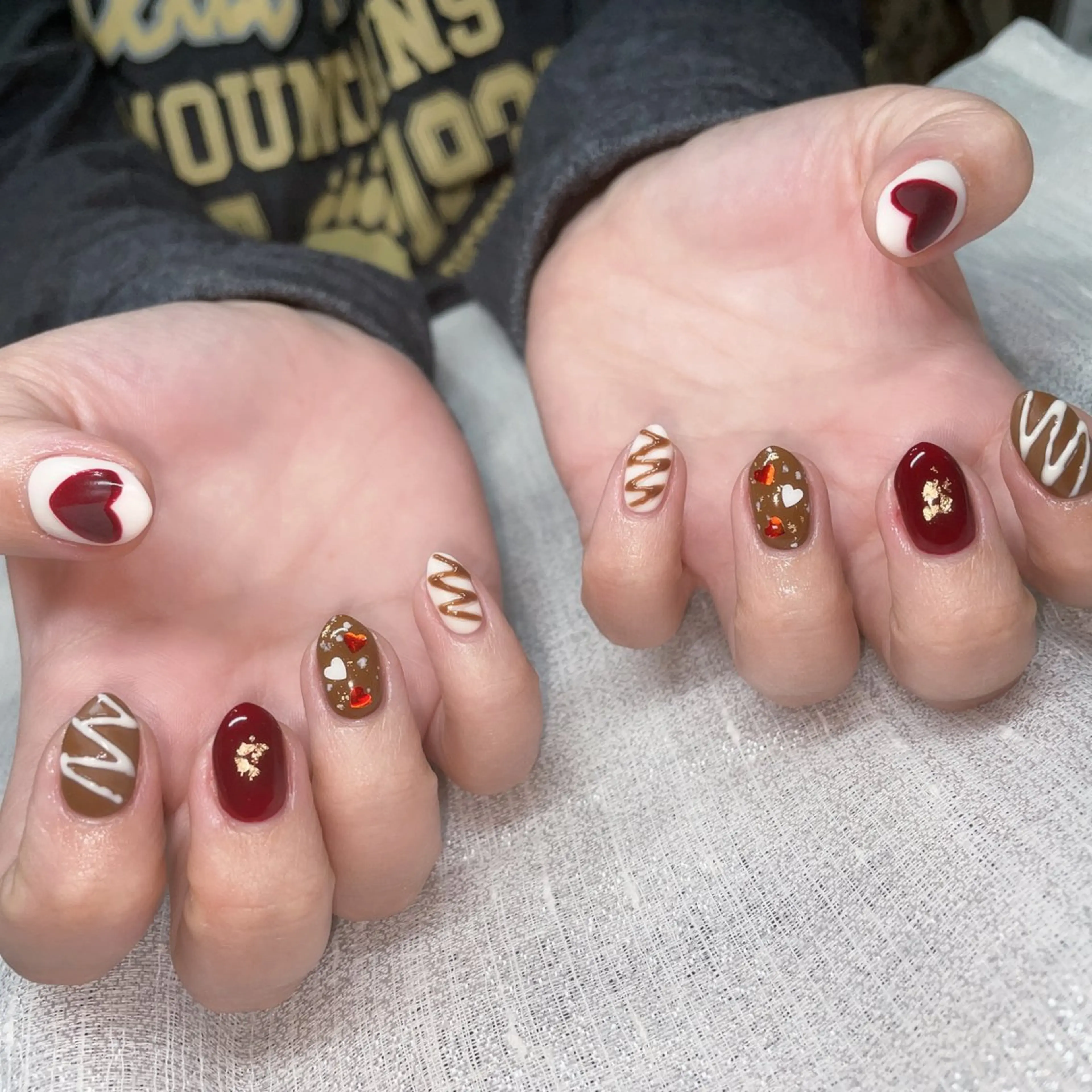 ネイル バレンタイン ハンドネイル 林 ✨syousyouのネイルデザイン
